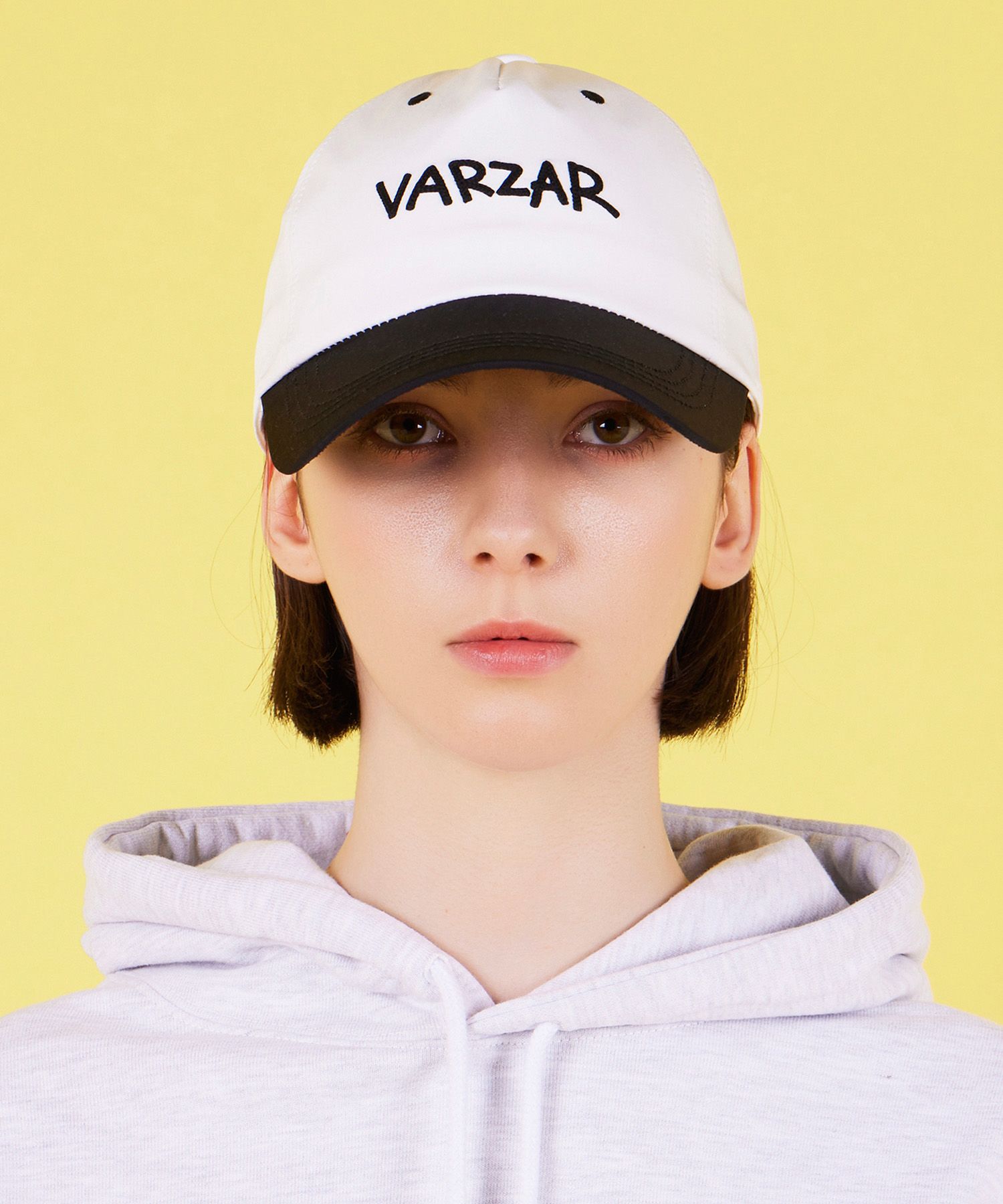 ◆VARZAR◆ Scribble Two-Tone 5-Panel Cap White Navy Amazon | [VARZAR] Scribble Two Tone 5panel Cap Beige/Orange