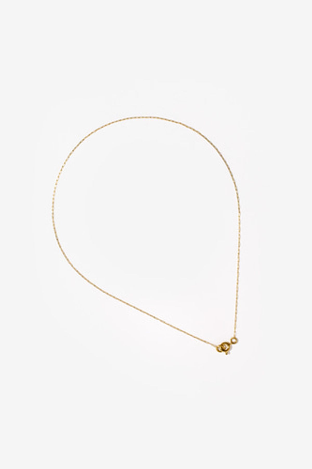 모드곤(MODGONE) 골드톤 0.8mm 체인 초커목걸이 Goldtone 0.8mm Chain ChokerNecklace