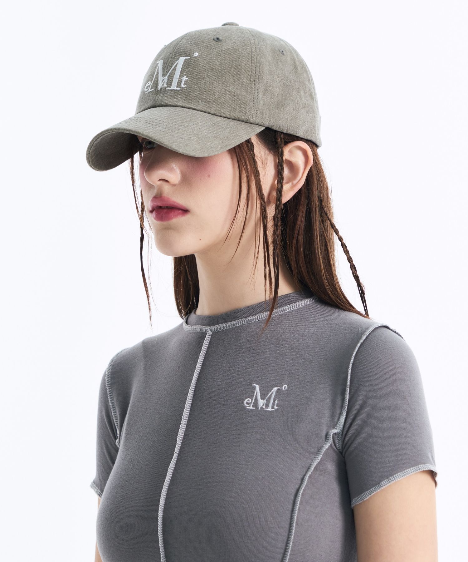 ☆MUCENT☆ Signature Ball Cap Dying Khaki MUSINSA | MUCENT Signature ball cap (dying khaki)
