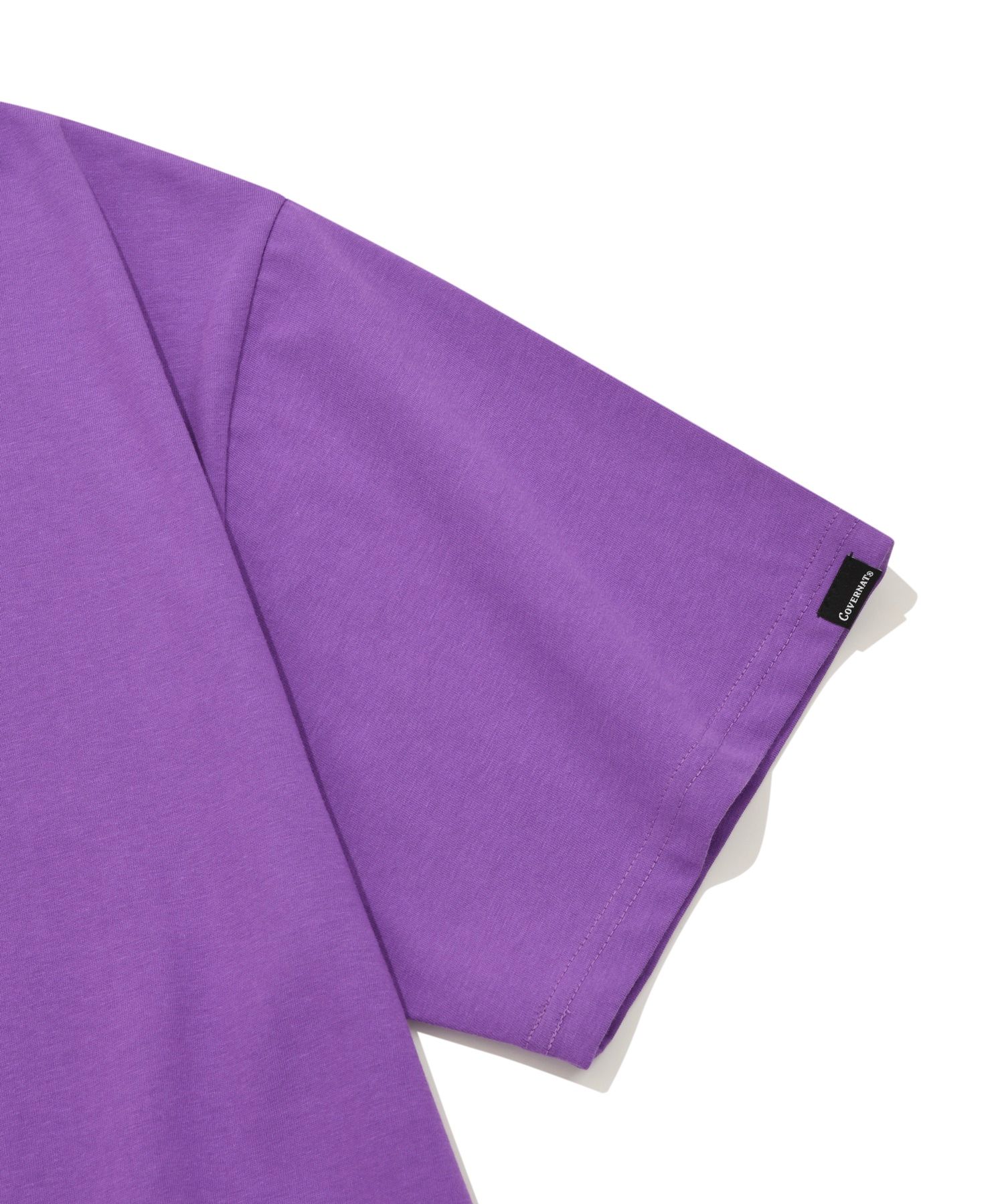 MUSINSA | COVERNAT C logo t-shirt purple