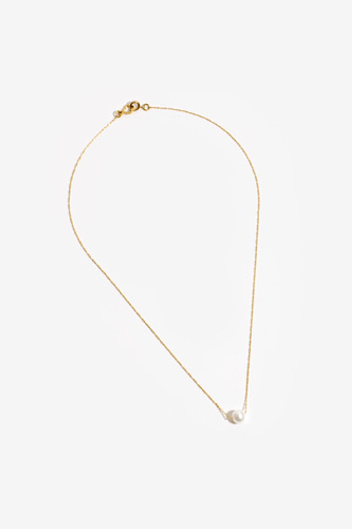 모드곤(MODGONE) 골드톤 6mm담수진주 심플목걸이Goldtone 6mm Freshwater Pearl Simple Necklace