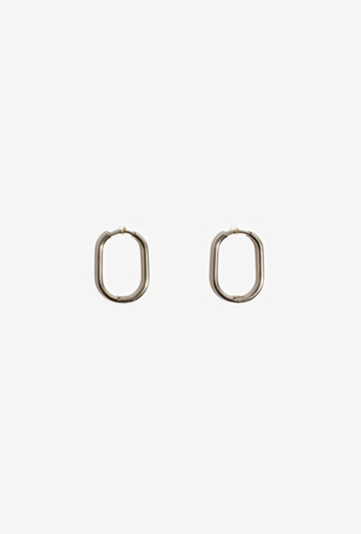 모드곤(MODGONE) 실버톤 원터치 링 귀걸이 Silvertone ring earring