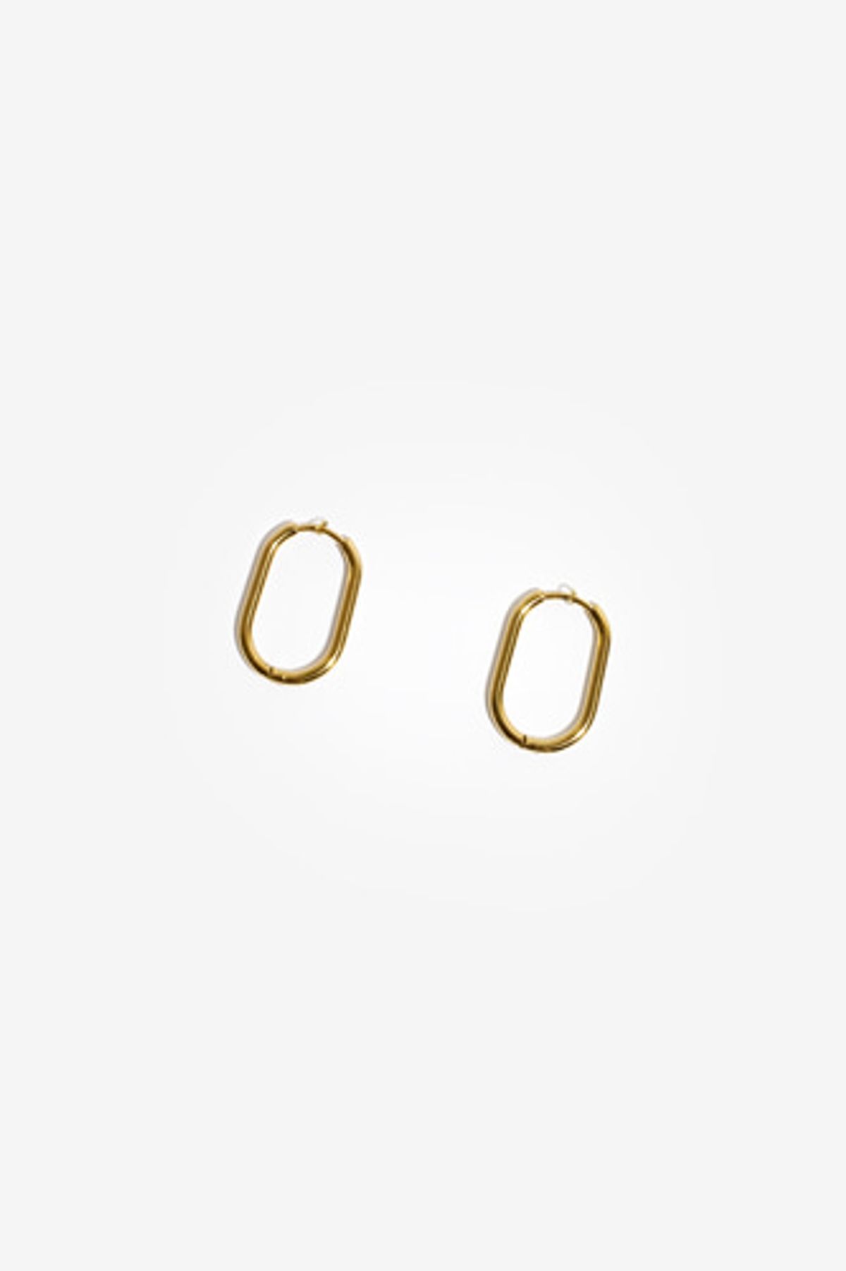 모드곤(MODGONE) 골드톤 원터치 링 귀걸이 Goldtone ring earring