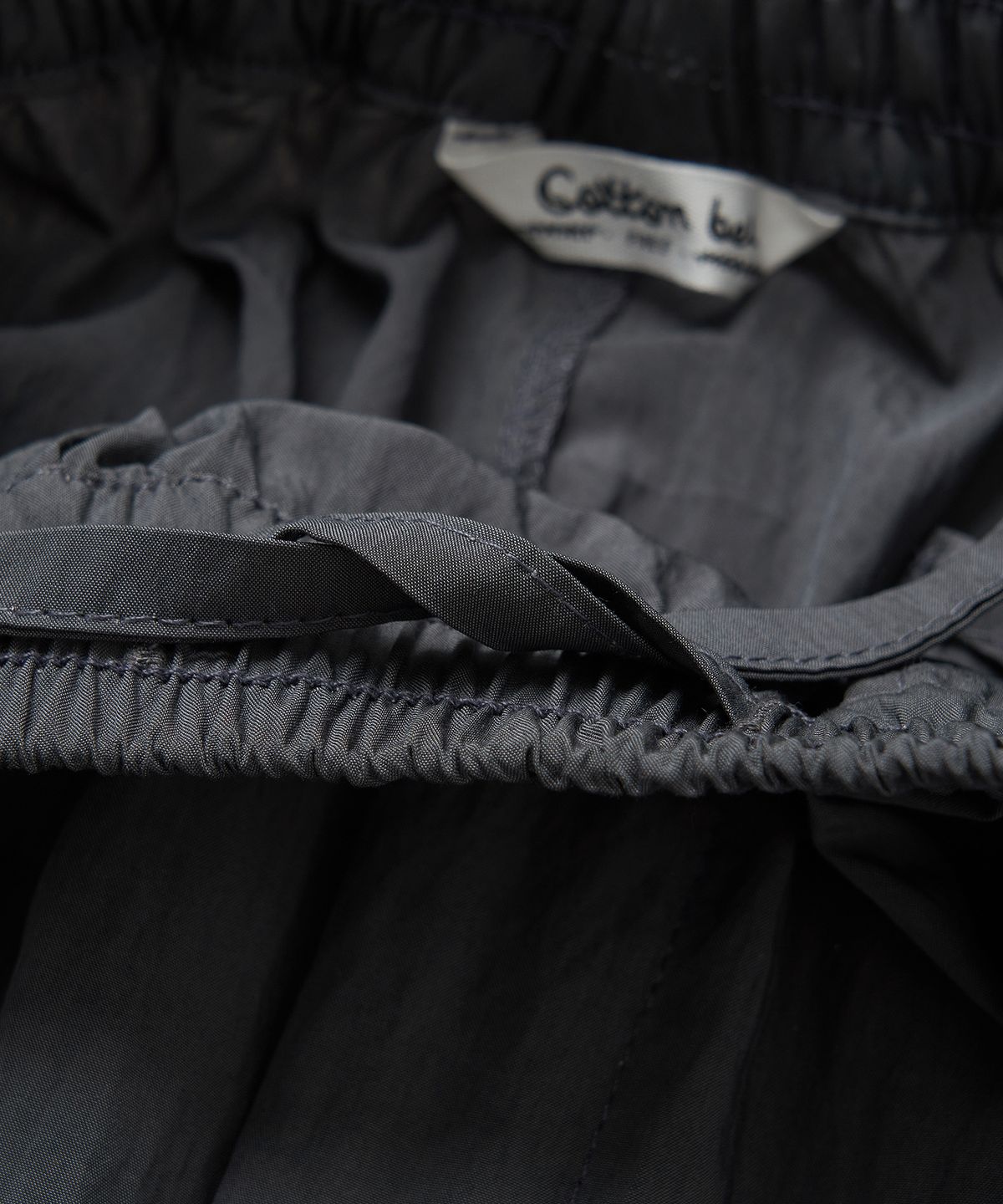 코튼벨(COTTON BELL) 밴딩 릴렉스 팬츠 - Dark Gray