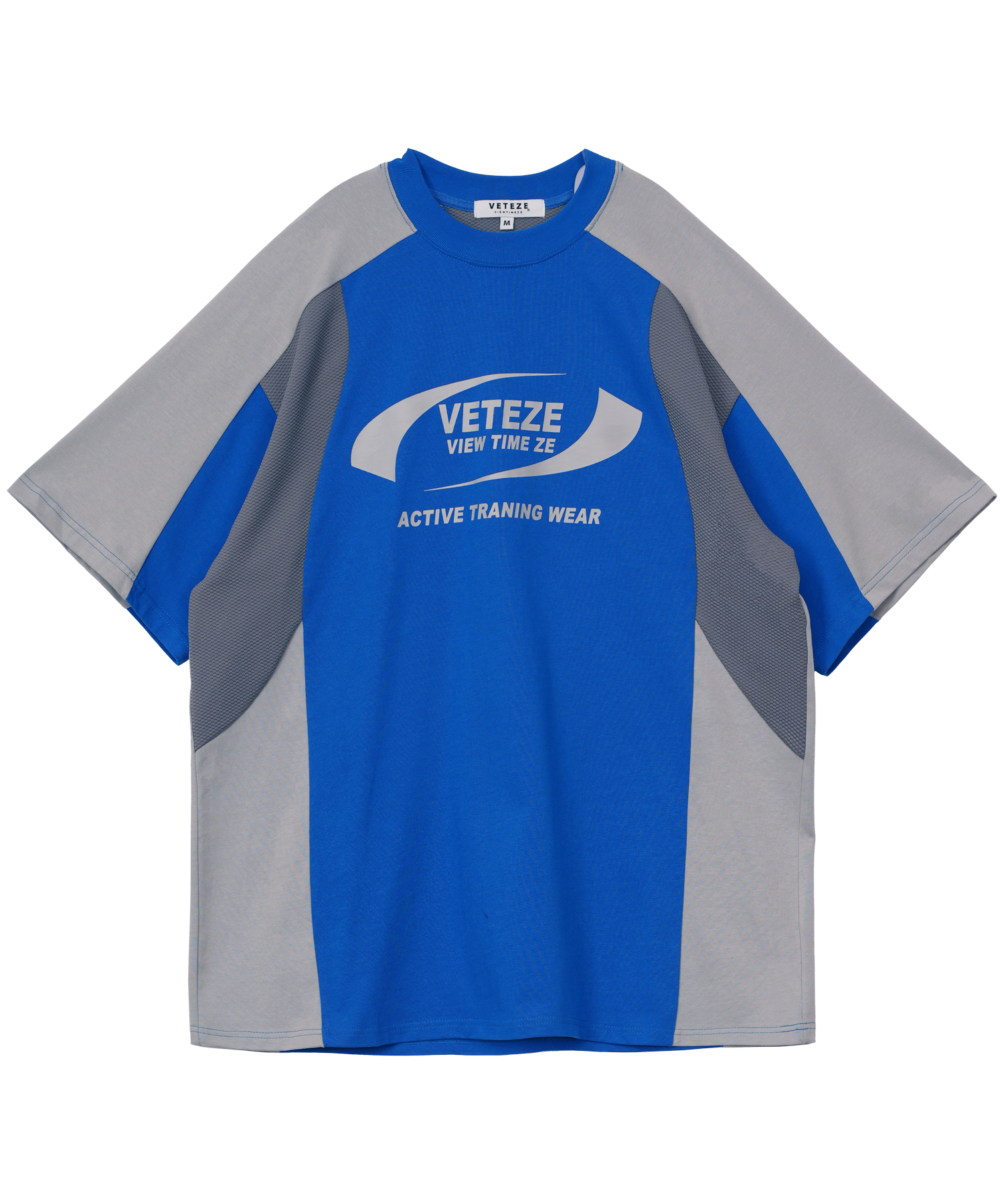 【VETEZE】23SS★ Active Hybrid Half T-shirts MUSINSA | VETEZE Active Hybrid Half T-Shirt (Blue/Gray)