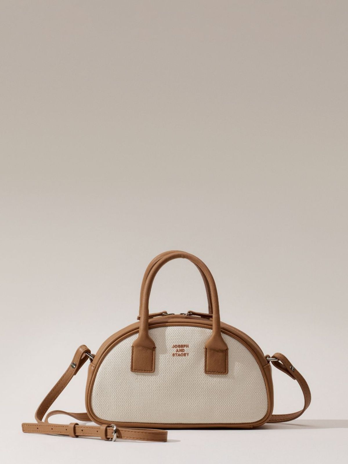 조셉앤스테이시(JOSEPH&STACEY) OZ Mini Half Moon Canvas Cross Bag (2color)