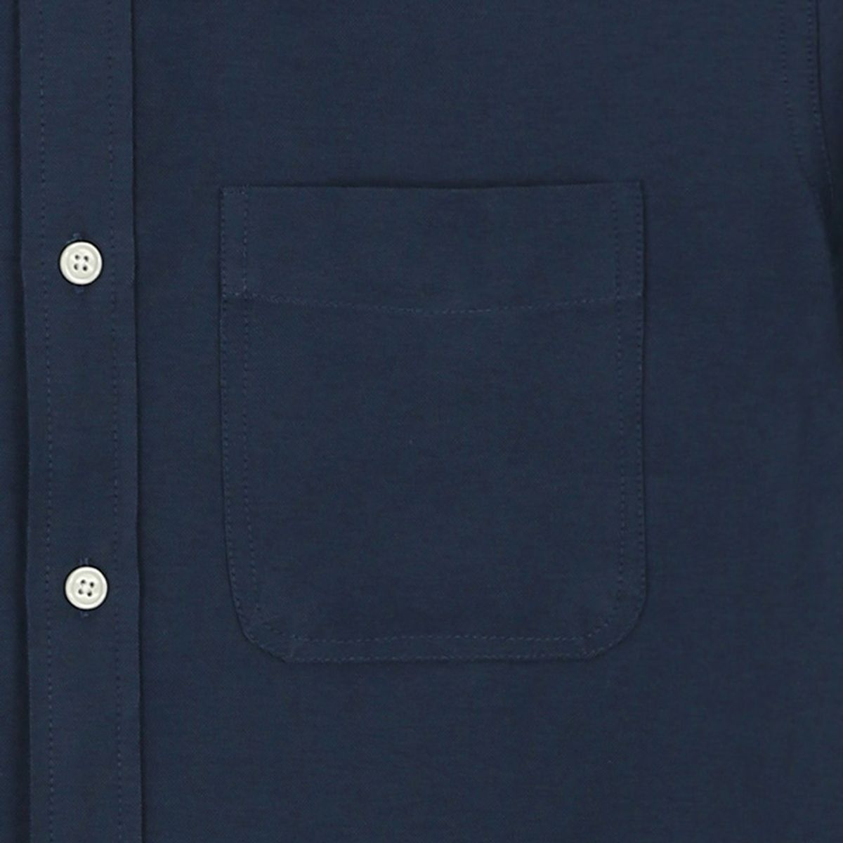 더셔츠스튜디오(THE SHIRTS STUDIO) 네이비 반팔 루즈핏 면혼방 옥스포드 버튼다운 셔츠