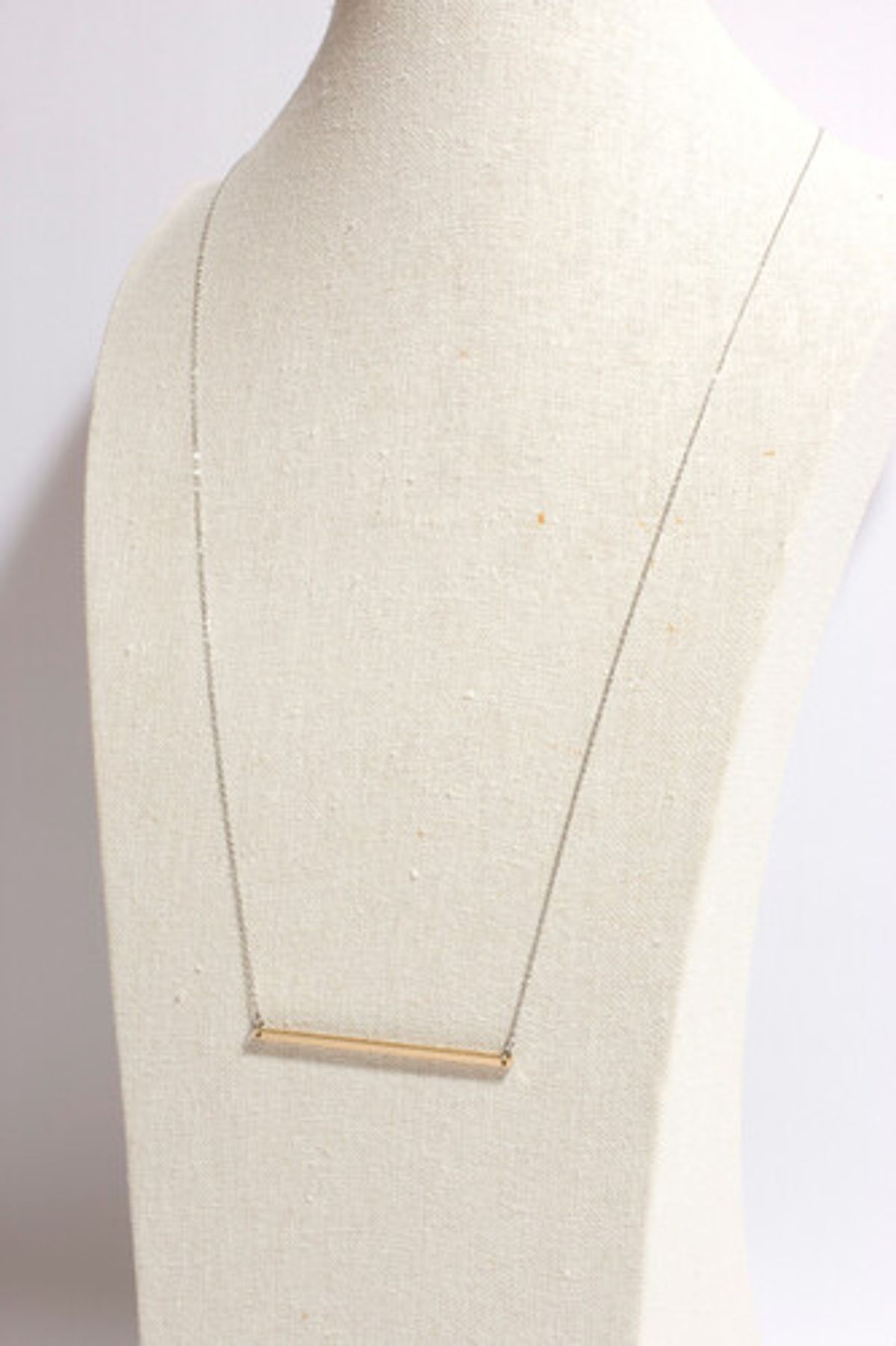 모드곤(MODGONE) 골드톤 롱바 스틱 목걸이 Goldtone Longbar Necklace