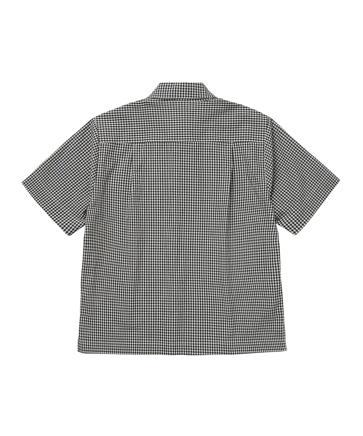 코튼벨(COTTON BELL) 와이드 플래킷 포켓 셔츠 - Black Check
