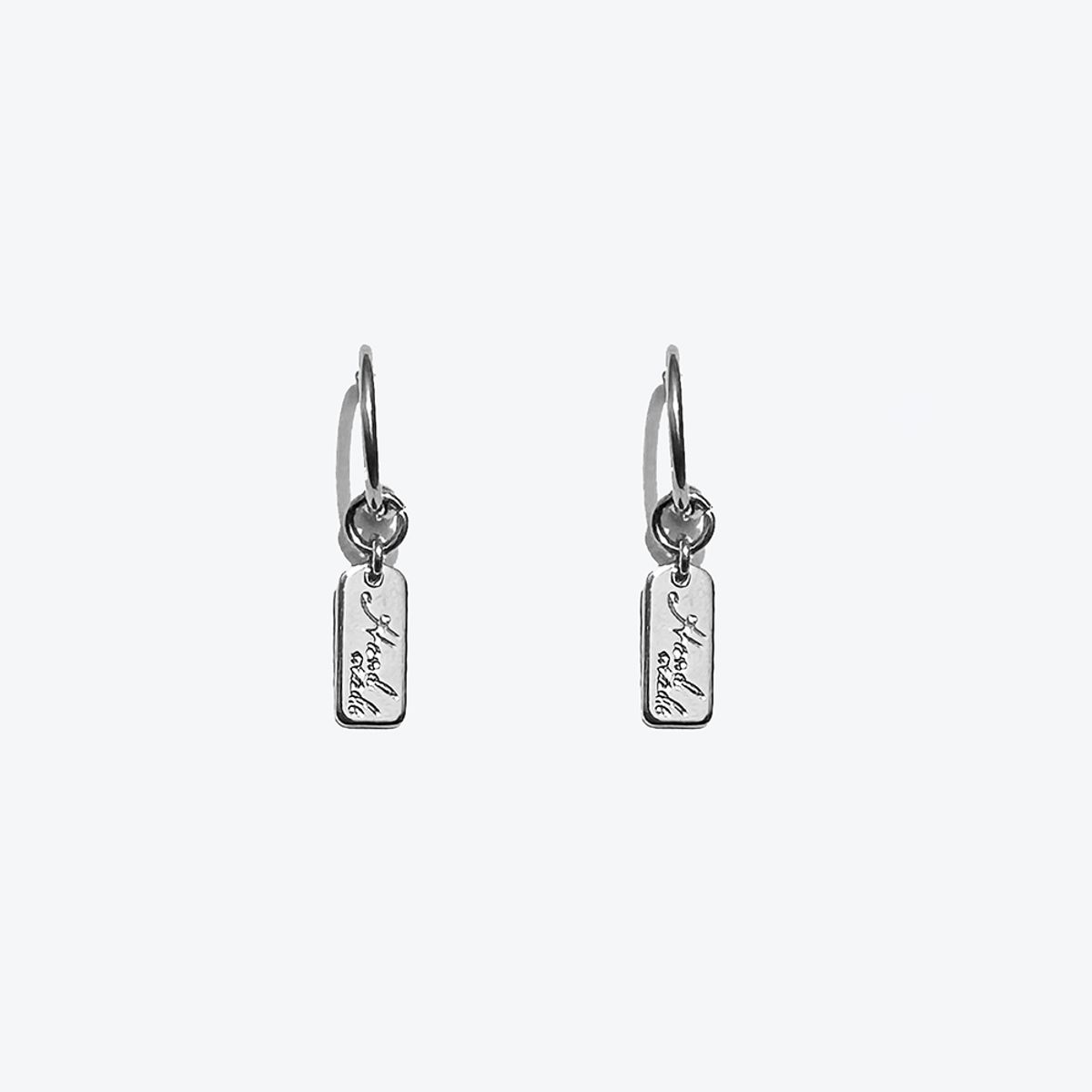 러쉬오프(RUSH OFF) 펜던트 포인트 링귀걸이 - 2 Size (써지컬스틸 침)