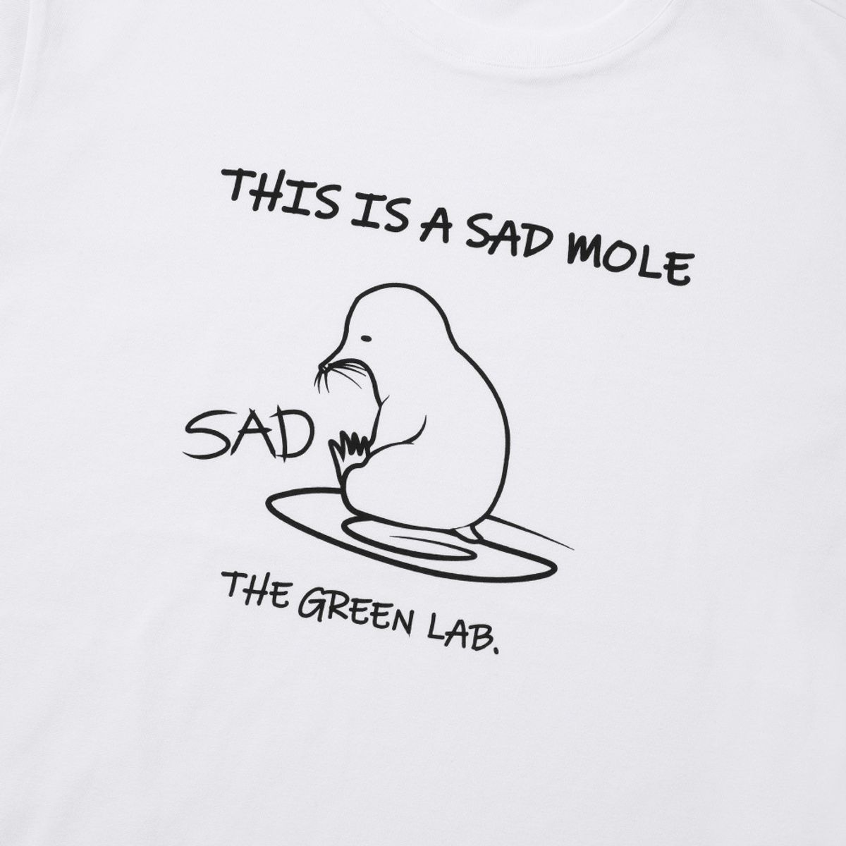 더그린랩(THE GREEN LAB) 새드몰 반팔티셔츠 [화이트]