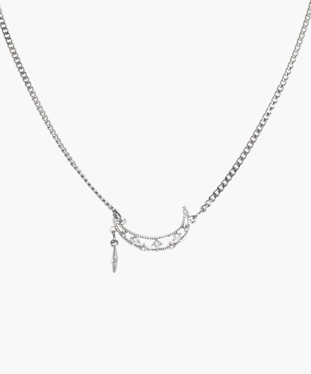 하와(HAWHA) Drop Half Moon Necklace