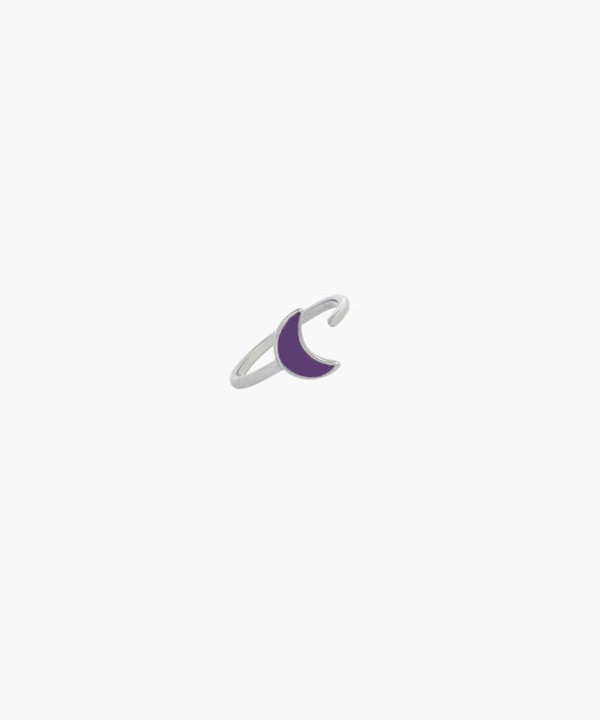 하와(HAWHA) Purple Half Moon Ring
