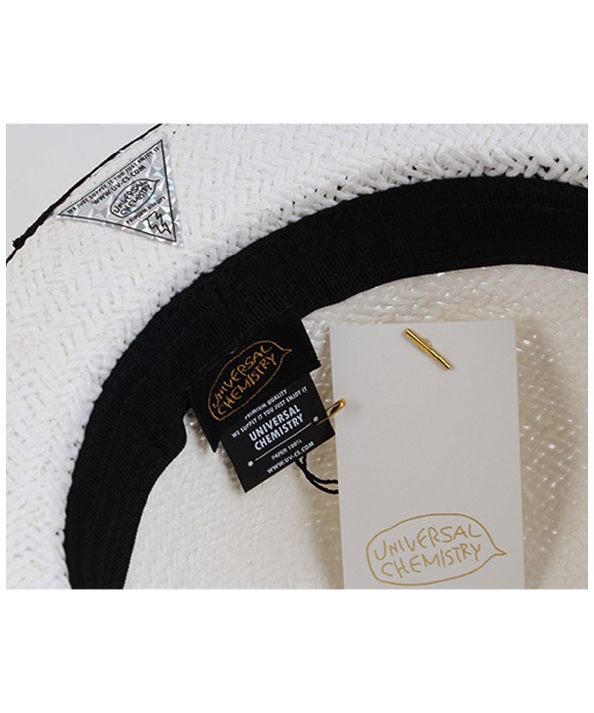 유니버셜 케미스트리(UNIVERSAL CHEMISTRY) Charlie White Summer Fedora 여름모자