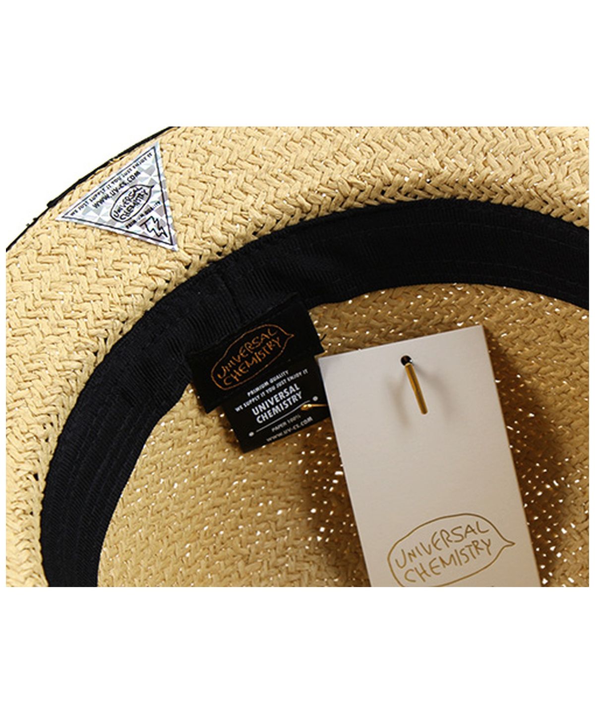 유니버셜 케미스트리(UNIVERSAL CHEMISTRY) Charlie Beige Summer Fedora 여름모자