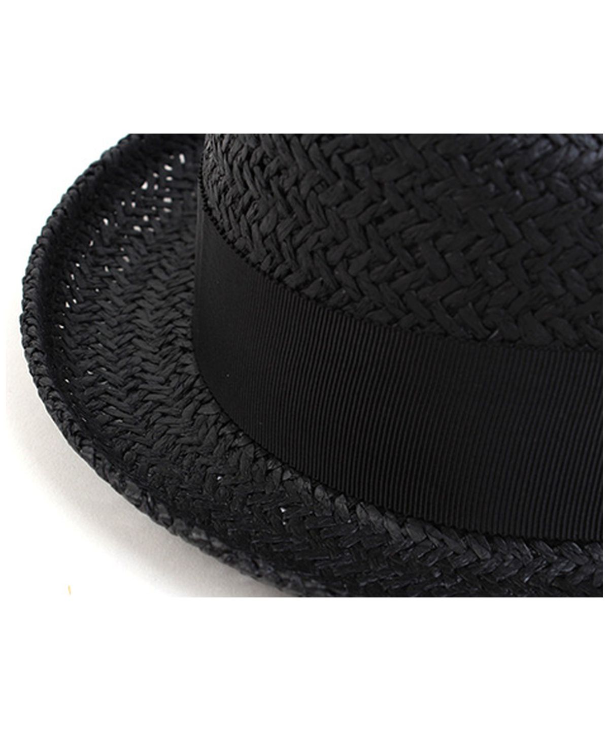 유니버셜 케미스트리(UNIVERSAL CHEMISTRY) Punk Short Black Summer Fedora 여름모자