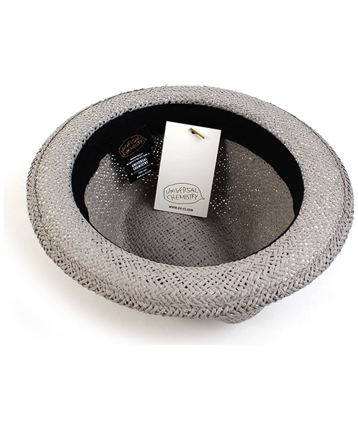 유니버셜 케미스트리(UNIVERSAL CHEMISTRY) Punk Short Gray Summer Fedora 여름모자