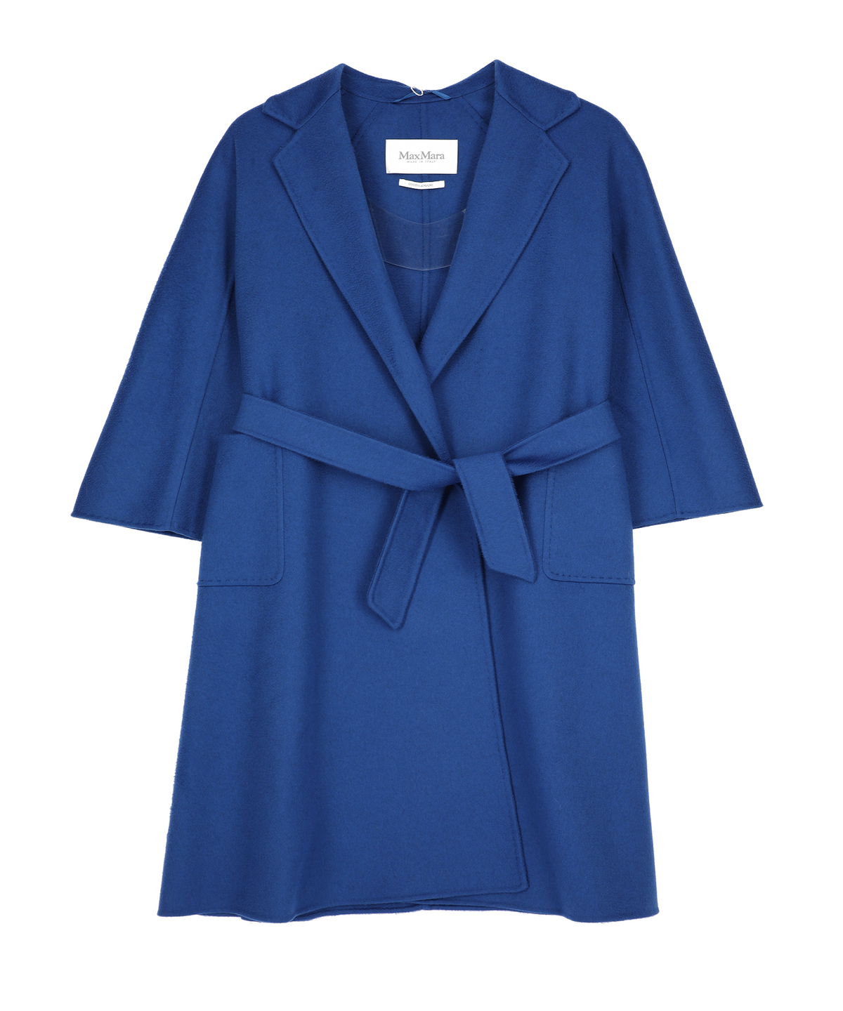 막스마라(MAXMARA) 루드밀라 타이 벨트 코트 - 블루 / 2310110831600087