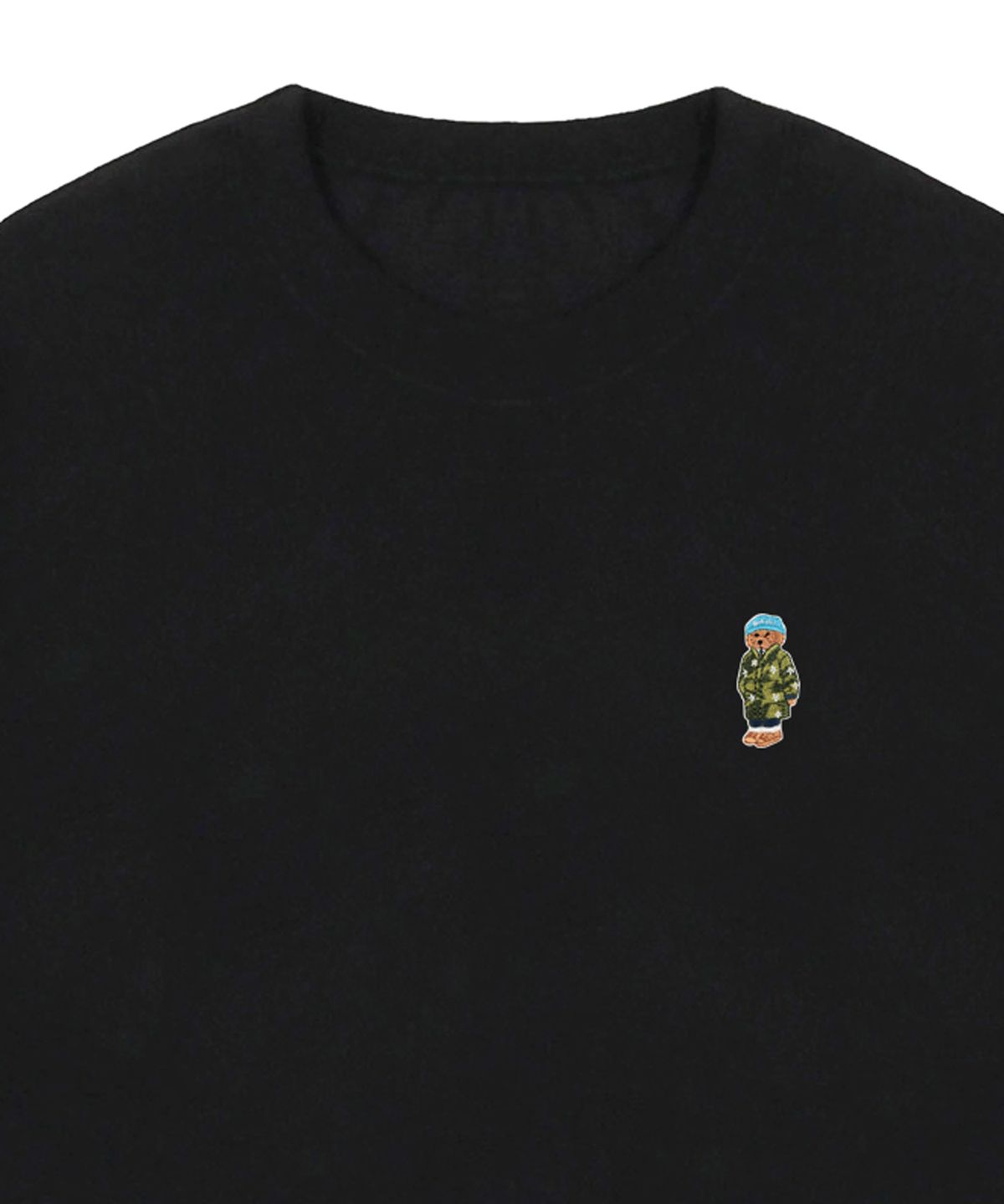 그레이버(GRAVER) [UNISEX]블루 비니 도그 자수 스트리버 반팔티_4color
