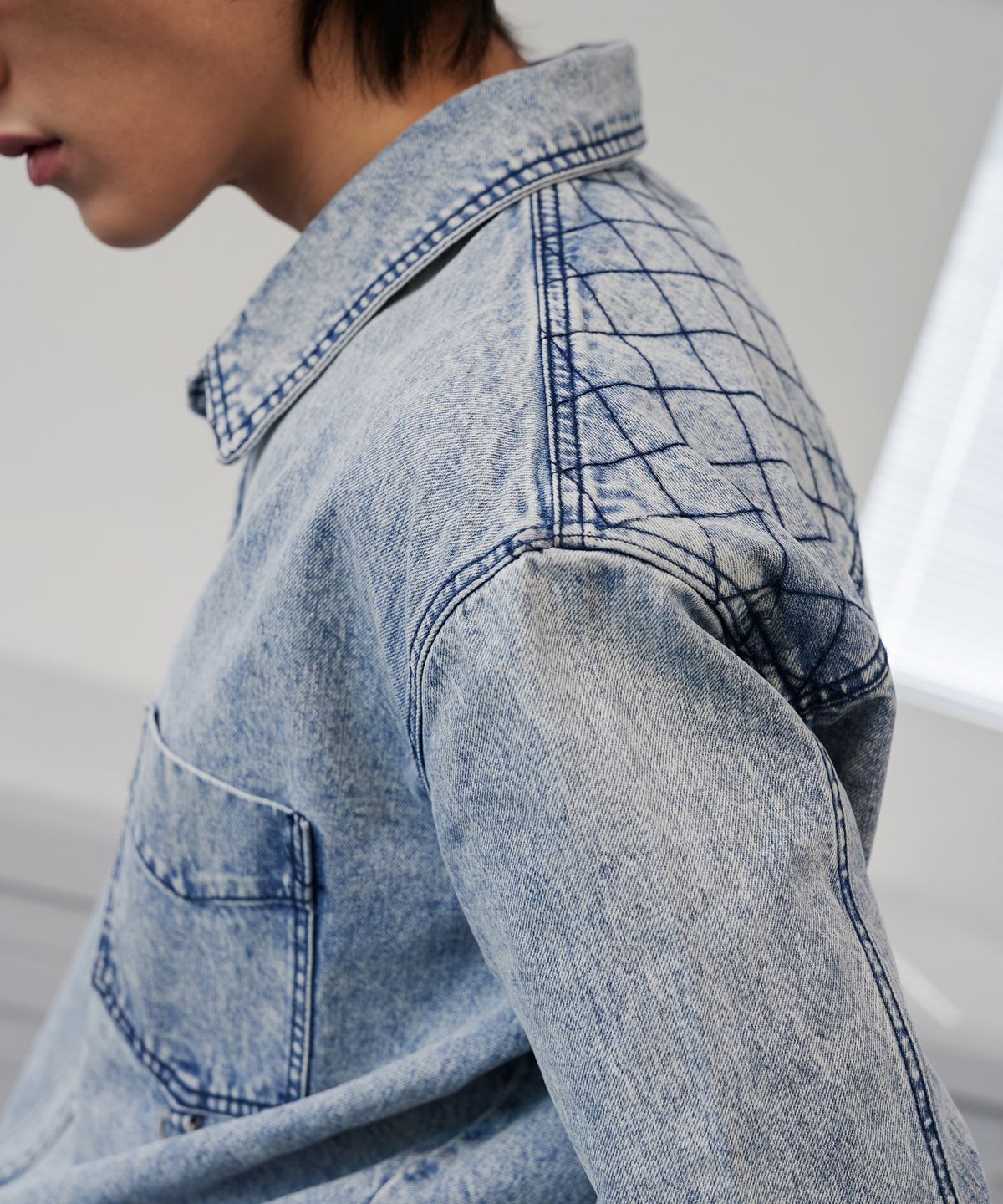 디메이든(DEMADEN) NAPALAKA DENIM SHIRT ICE