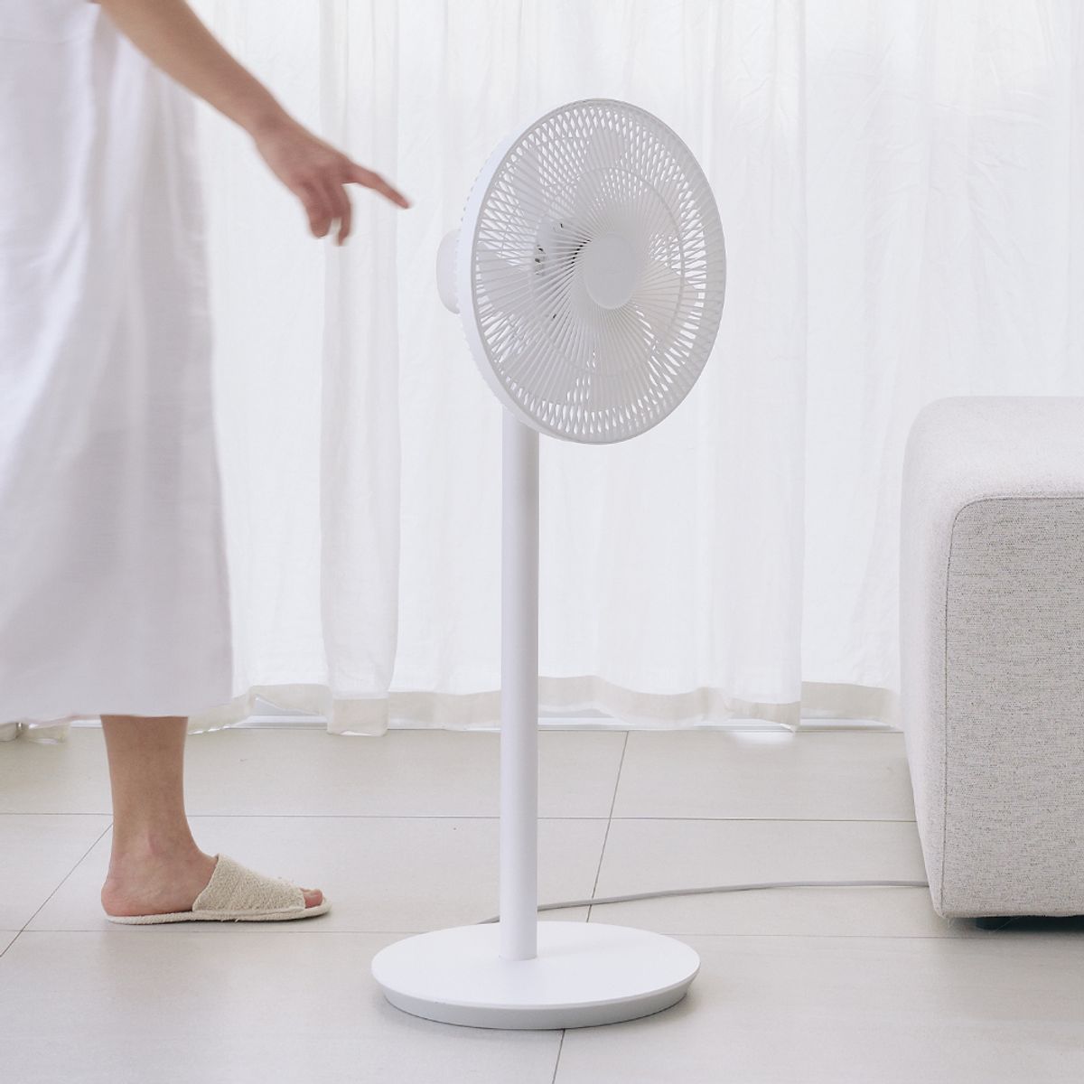 루메나(LUMENA) FAN PLUG 무소음 BLDC 유선 선풍기 [퓨어화이트]