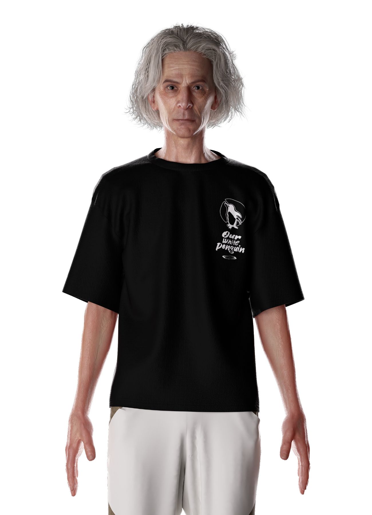 【OPENING PROJECT】 Our White Penguin T Shirt - Black MUSINSA | OPENING PROJECT Our White Penguin T Shirt - Black