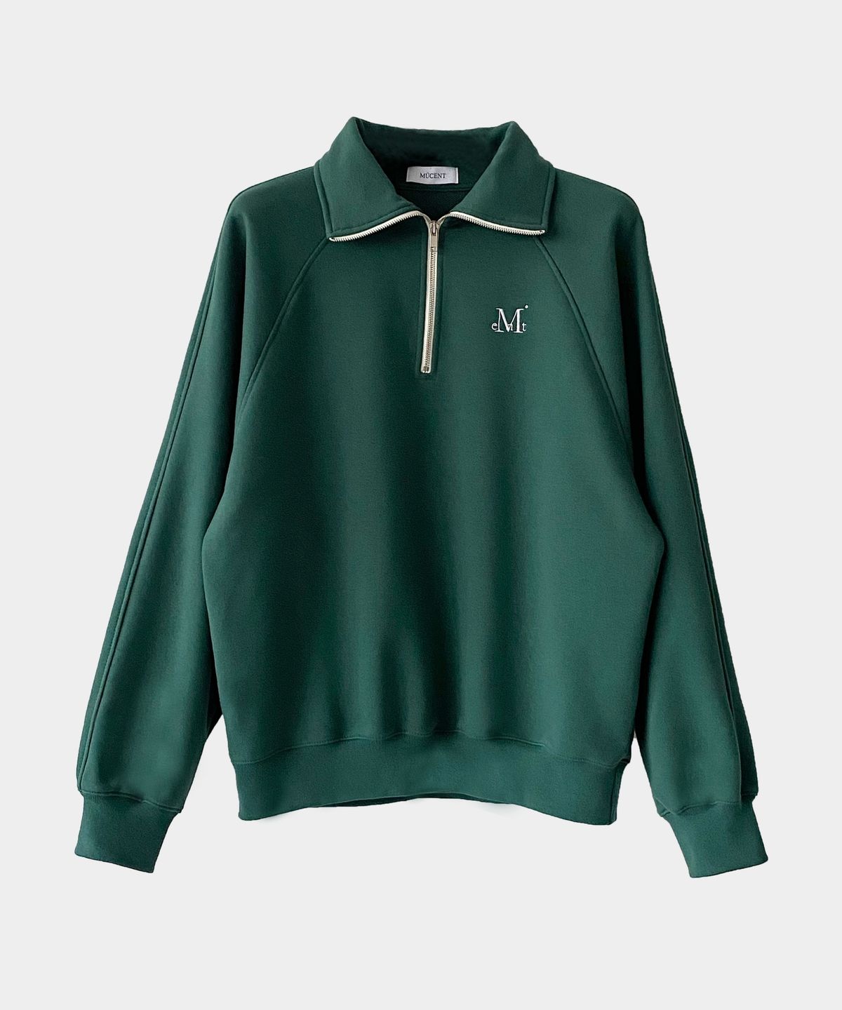 무센트(MUCENT) SIGNATURE HALF ZIP-UP NECK MTM - MAN (Deep navy, Olive green)
