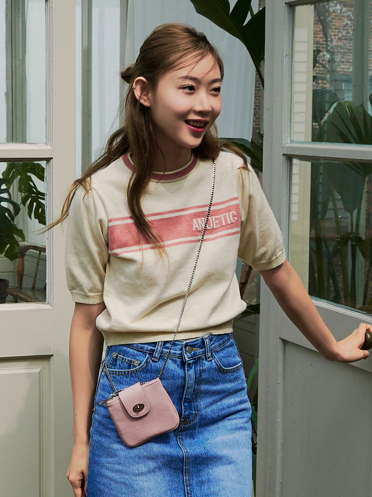 아노에틱(ANOETIC) ANC FLAP MINI BAG_PINK