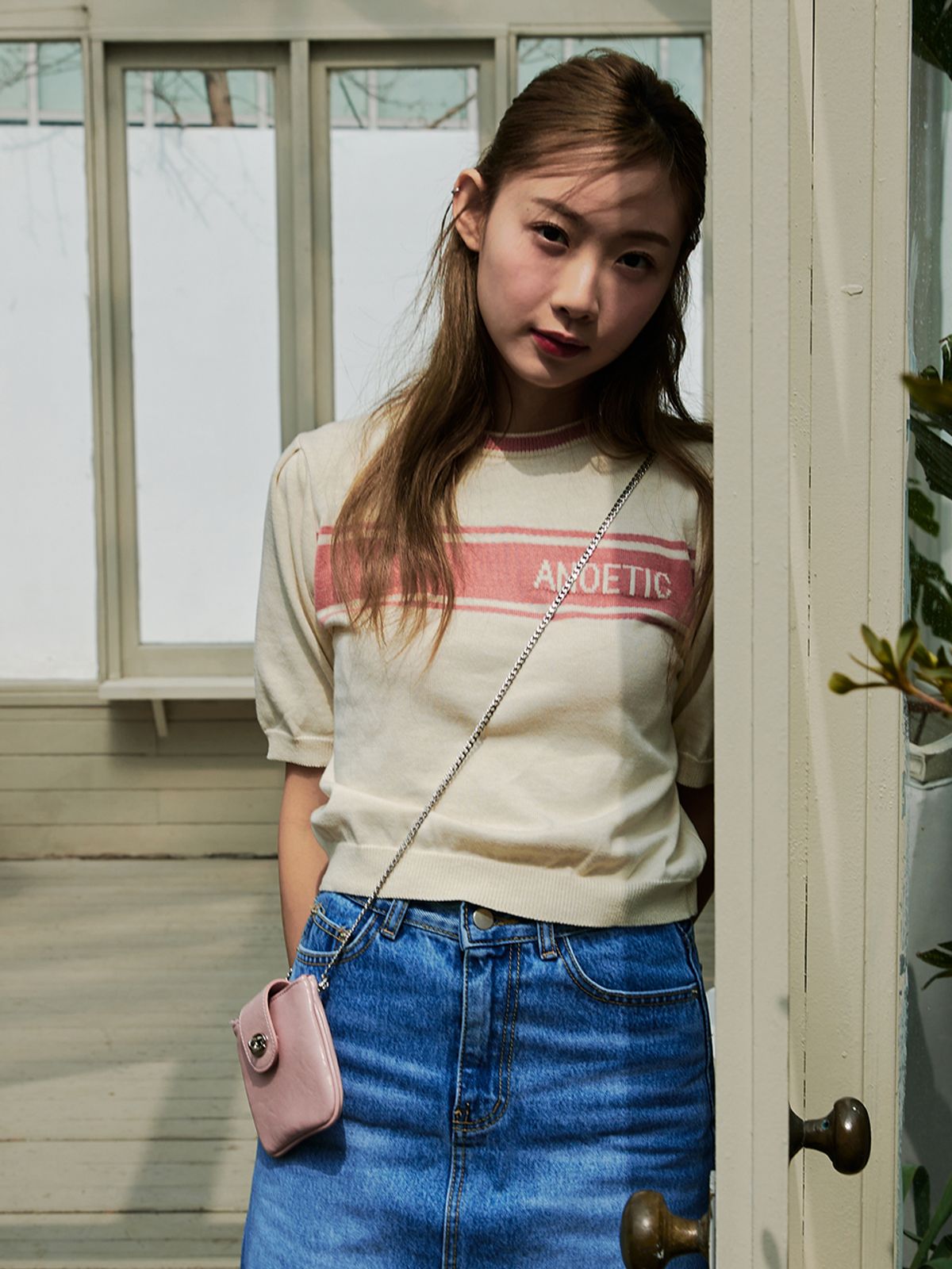 아노에틱(ANOETIC) ANC FLAP MINI BAG_PINK