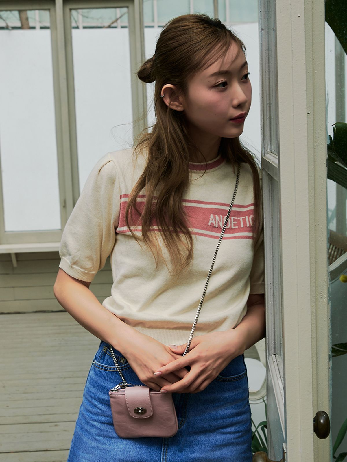 아노에틱(ANOETIC) ANC FLAP MINI BAG_PINK
