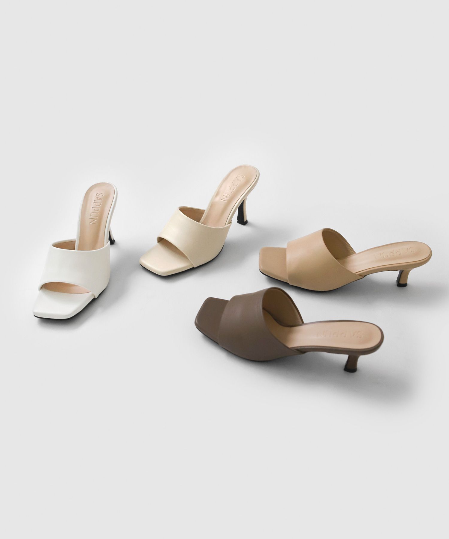 MUSINSA | SAPPUN Faylor Basic Sandals Mule (5/8cm)