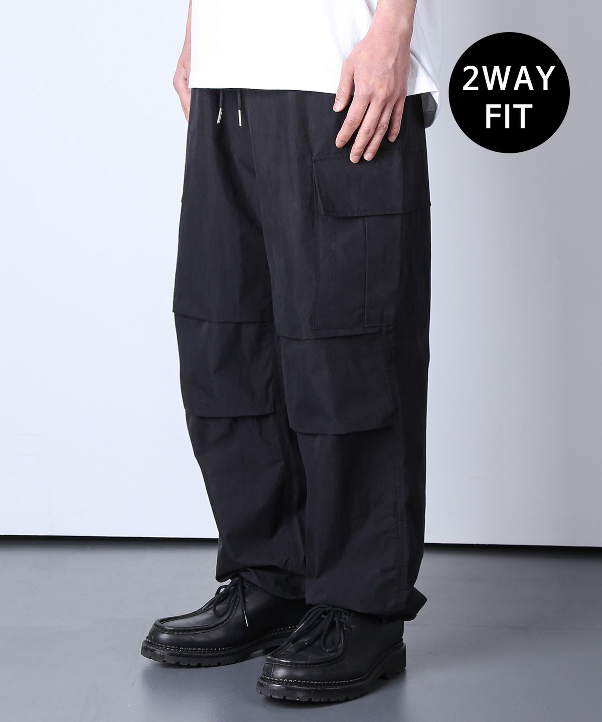 케이엔드(KND) M-65 나일론 필드 카고 2WAY 팬츠 블랙