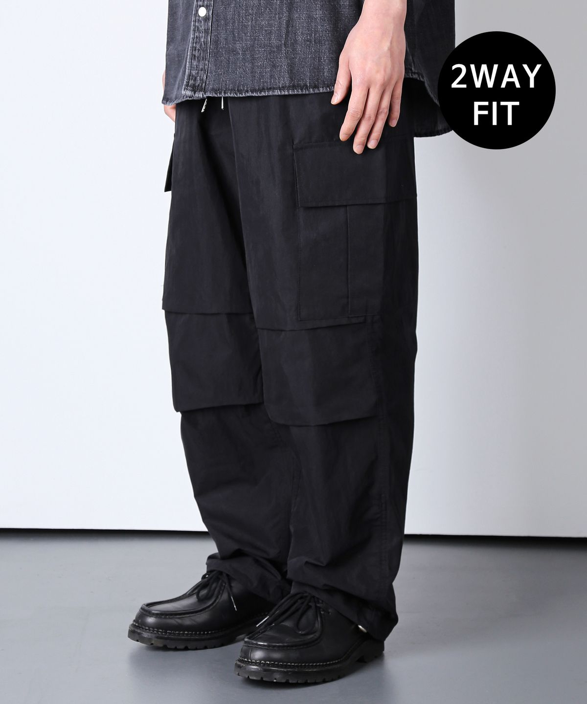 케이엔드(KND) M-65 나일론 필드 카고 2WAY 팬츠 블랙