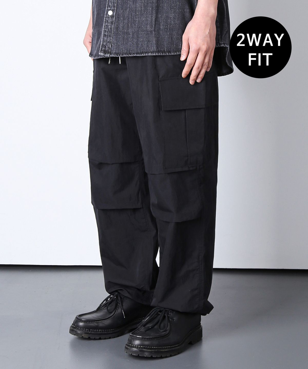 케이엔드(KND) M-65 나일론 필드 카고 2WAY 팬츠 블랙
