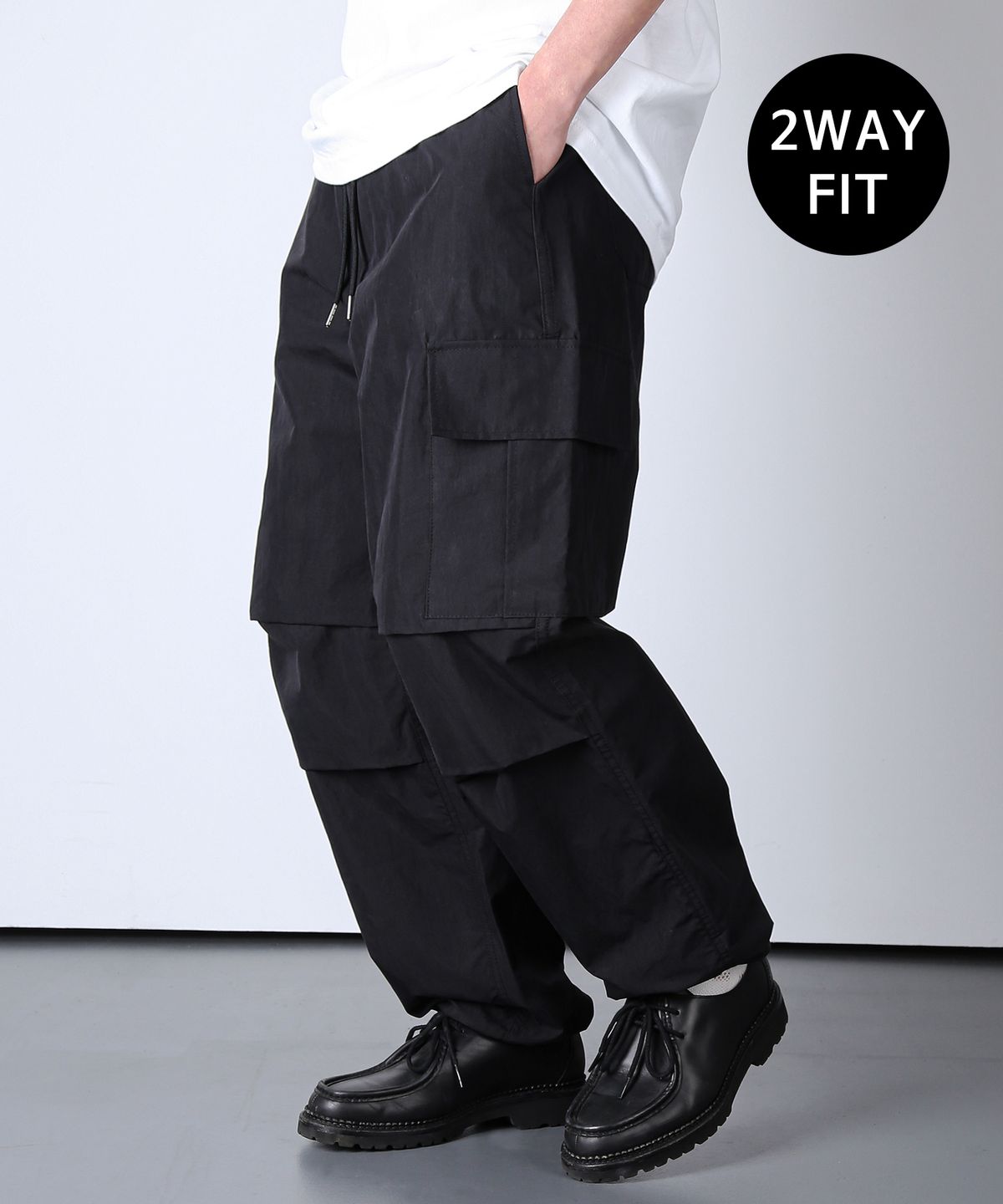 케이엔드(KND) M-65 나일론 필드 카고 2WAY 팬츠 블랙