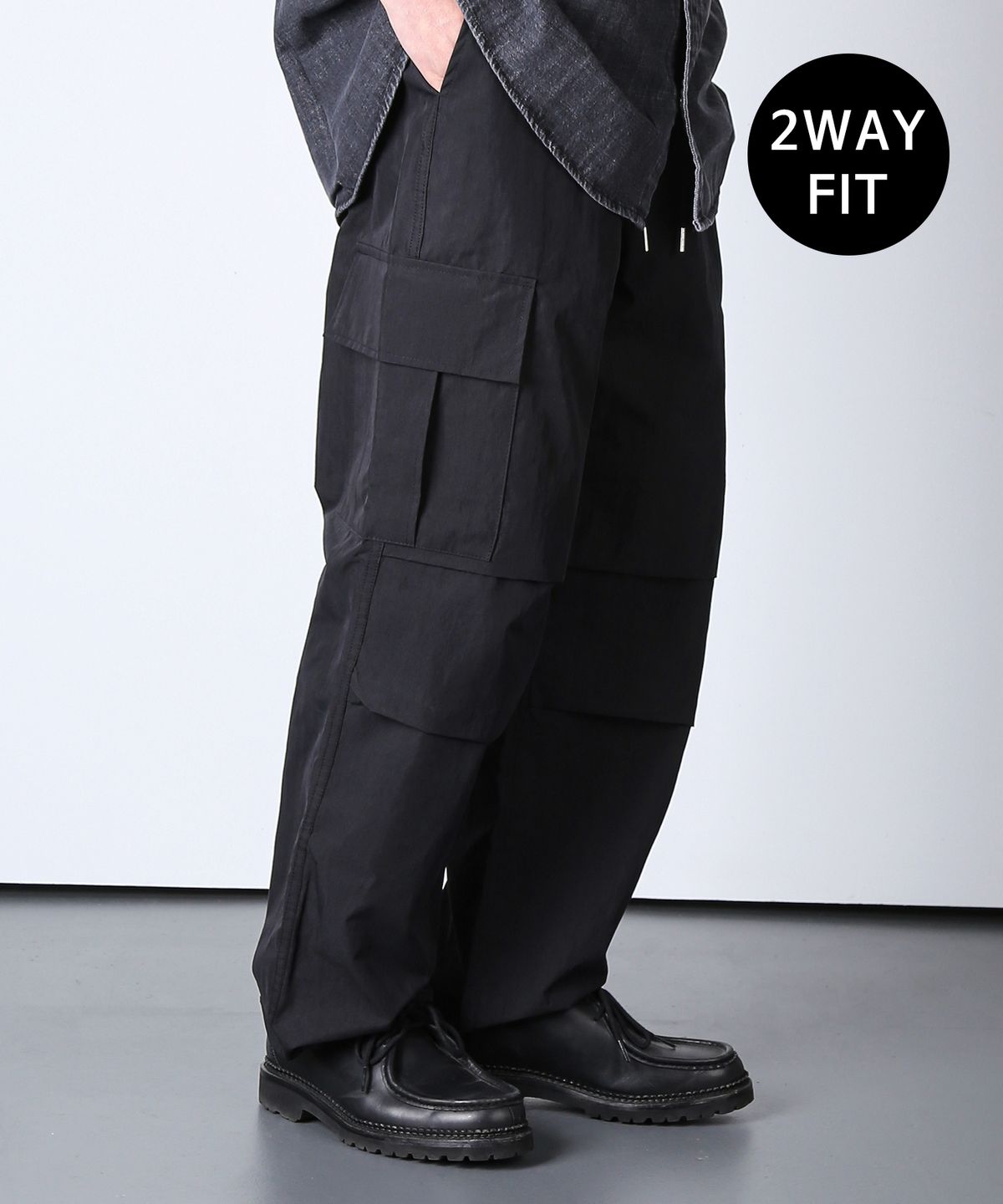 케이엔드(KND) M-65 나일론 필드 카고 2WAY 팬츠 블랙