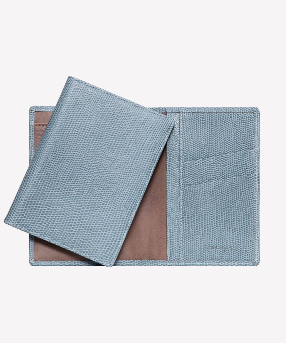 마뜨(MATT) 리자드(Lizard)엠보 소가죽 여권케이스(스카이블루)w32042