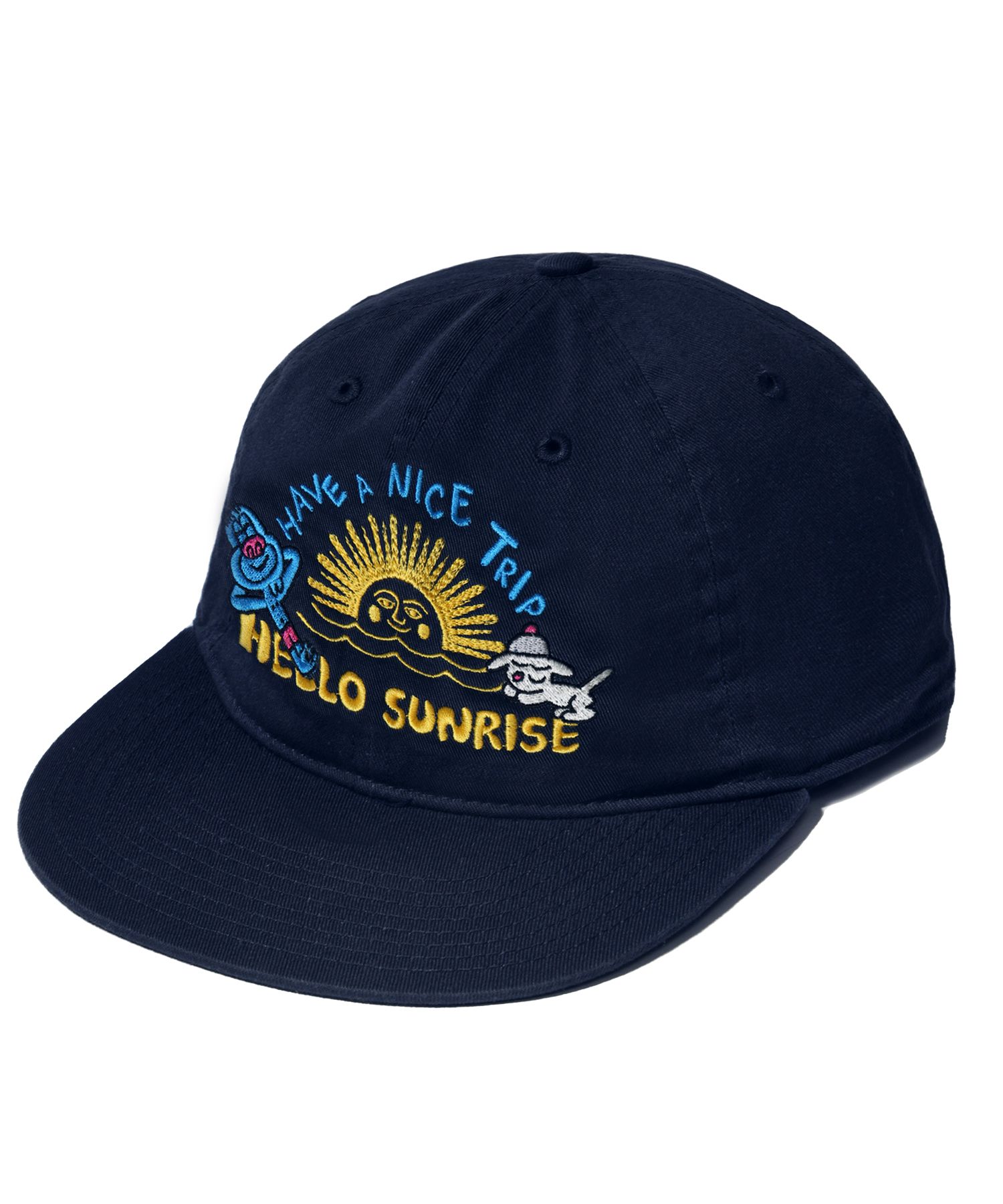 ★Hello Sunrise★ Washed Sunrise Cat Logo 6Panel Cap MUSINSA | HELLO SUNRISE Washed VTG Cat Logo 6panel Cap_Light