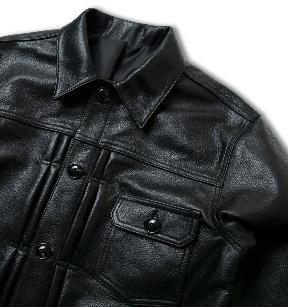 블랙피피(BLACKPP) BLACK PP 1st Type Black Leather Jacket