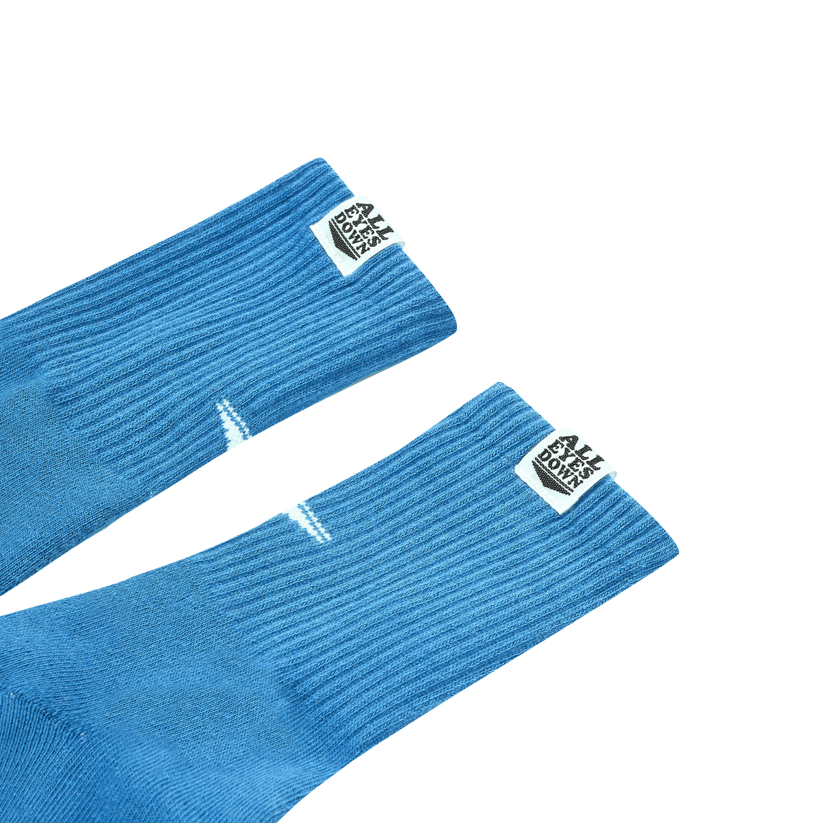 올아이즈다운(ALL EYES DOWN) BASIC LOGO SOCKS(Blue/White)