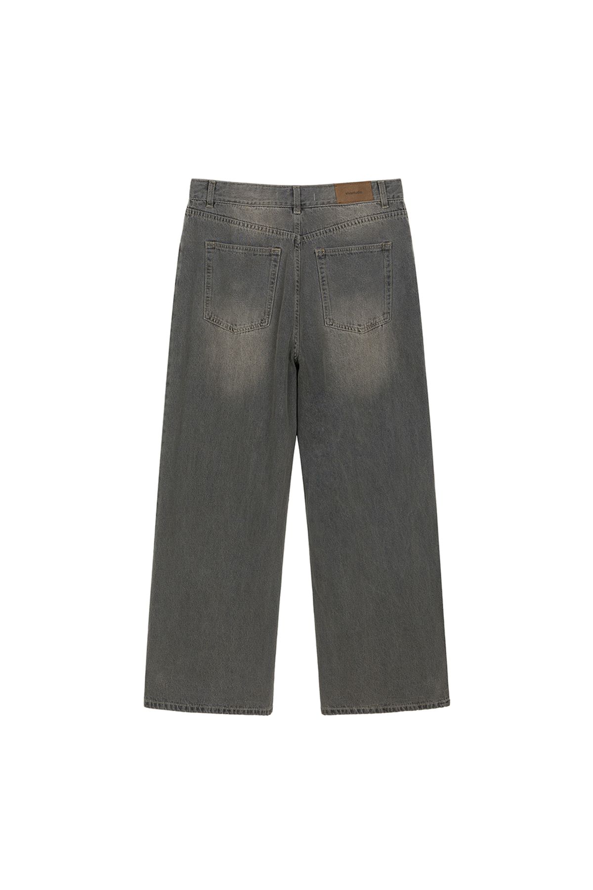 비바스튜디오(VIVASTUDIO) WIDE DENIM PANTS [SAND BLACK]