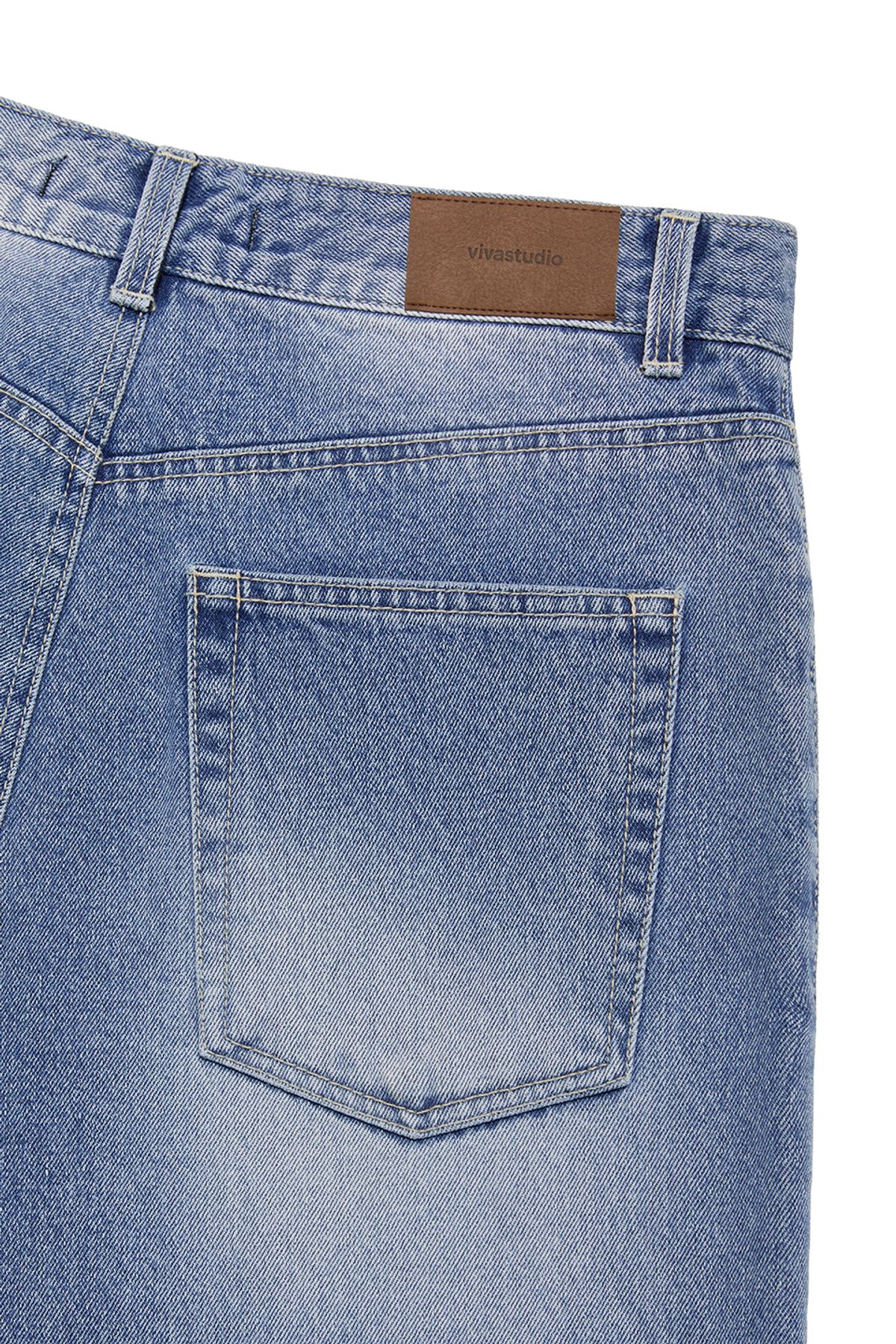 비바스튜디오(VIVASTUDIO) WIDE DENIM PANTS [FRENCH BLUE]