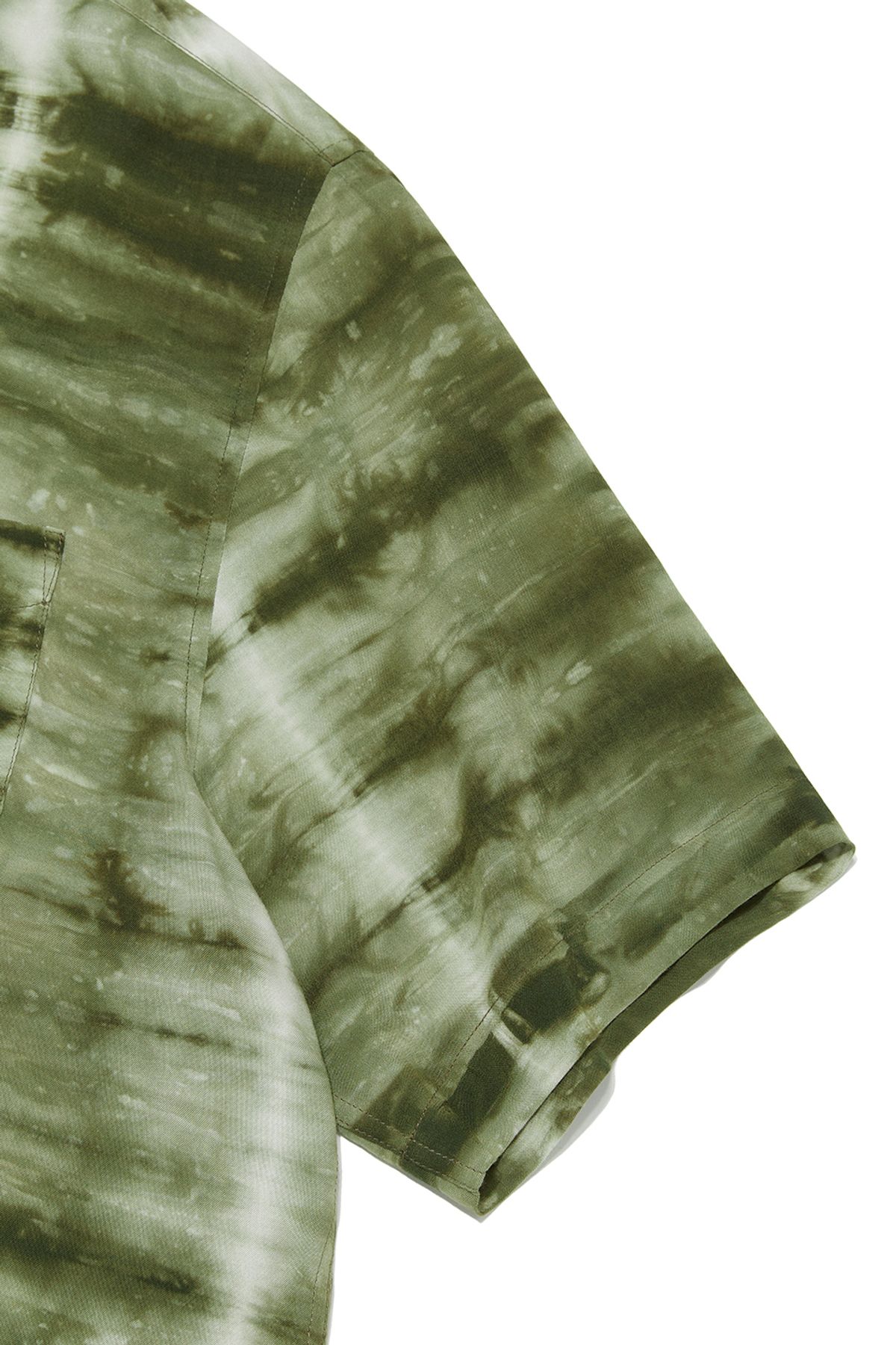 비바스튜디오(VIVASTUDIO) COLLAR TIE DYE HALF SHIRT [GREEN]