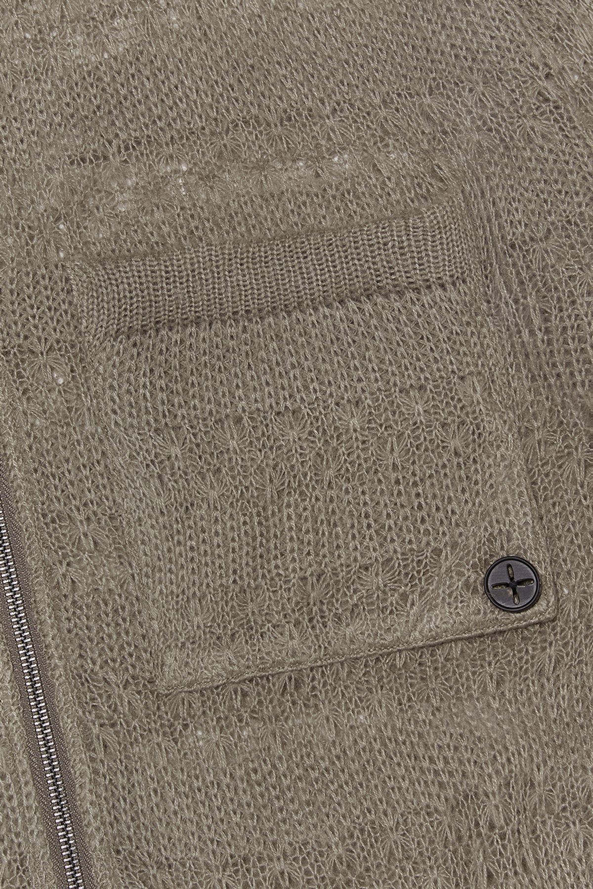 비바스튜디오(VIVASTUDIO) GARDENERS KNITTED HALF SHIRT JACKET [BROWN]