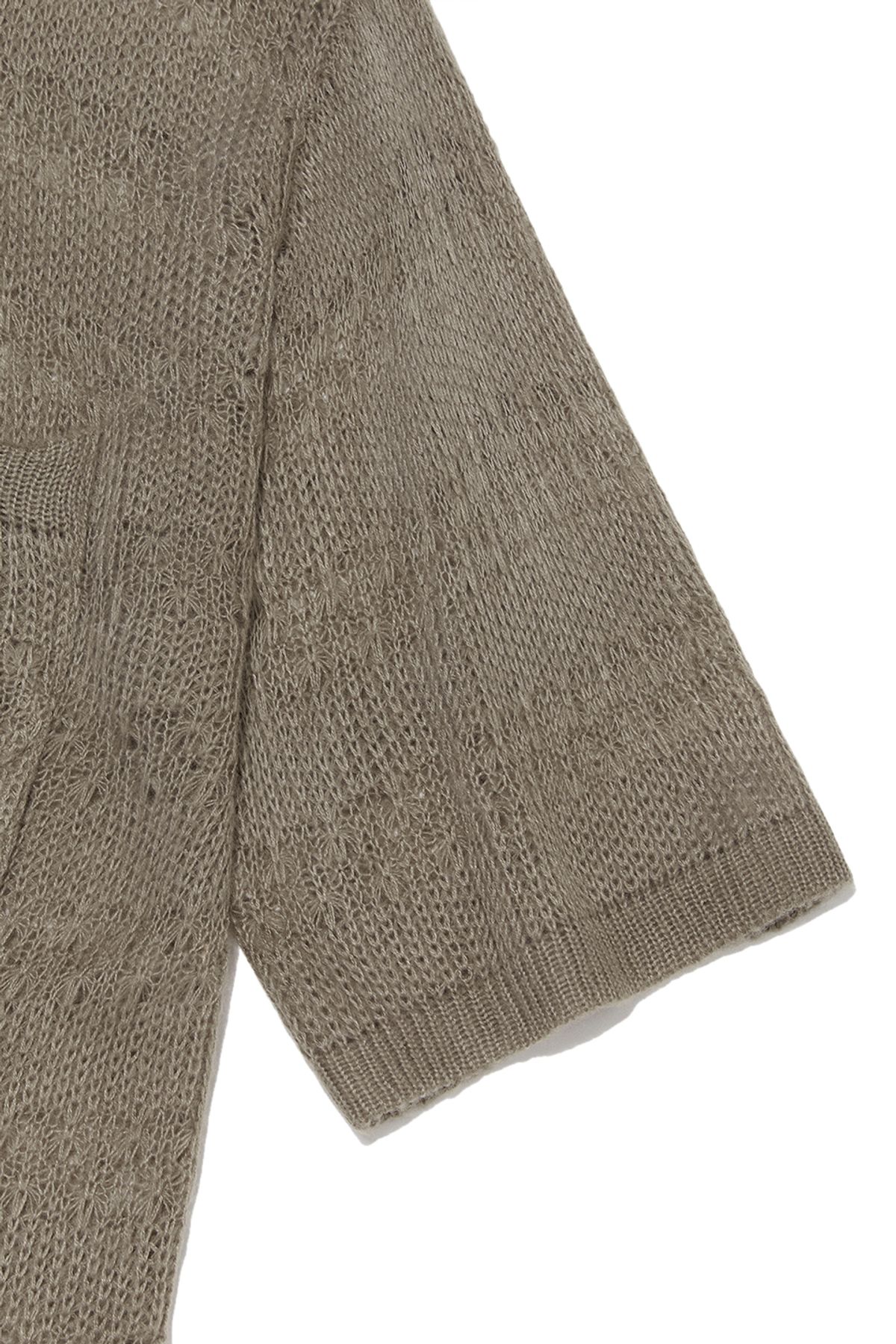 비바스튜디오(VIVASTUDIO) GARDENERS KNITTED HALF SHIRT JACKET [BROWN]