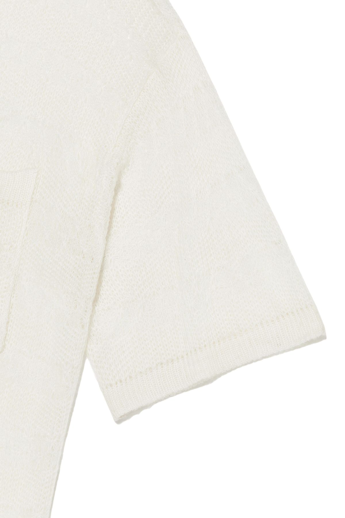 비바스튜디오(VIVASTUDIO) GARDENERS KNITTED HALF SHIRT JACKET [IVORY]