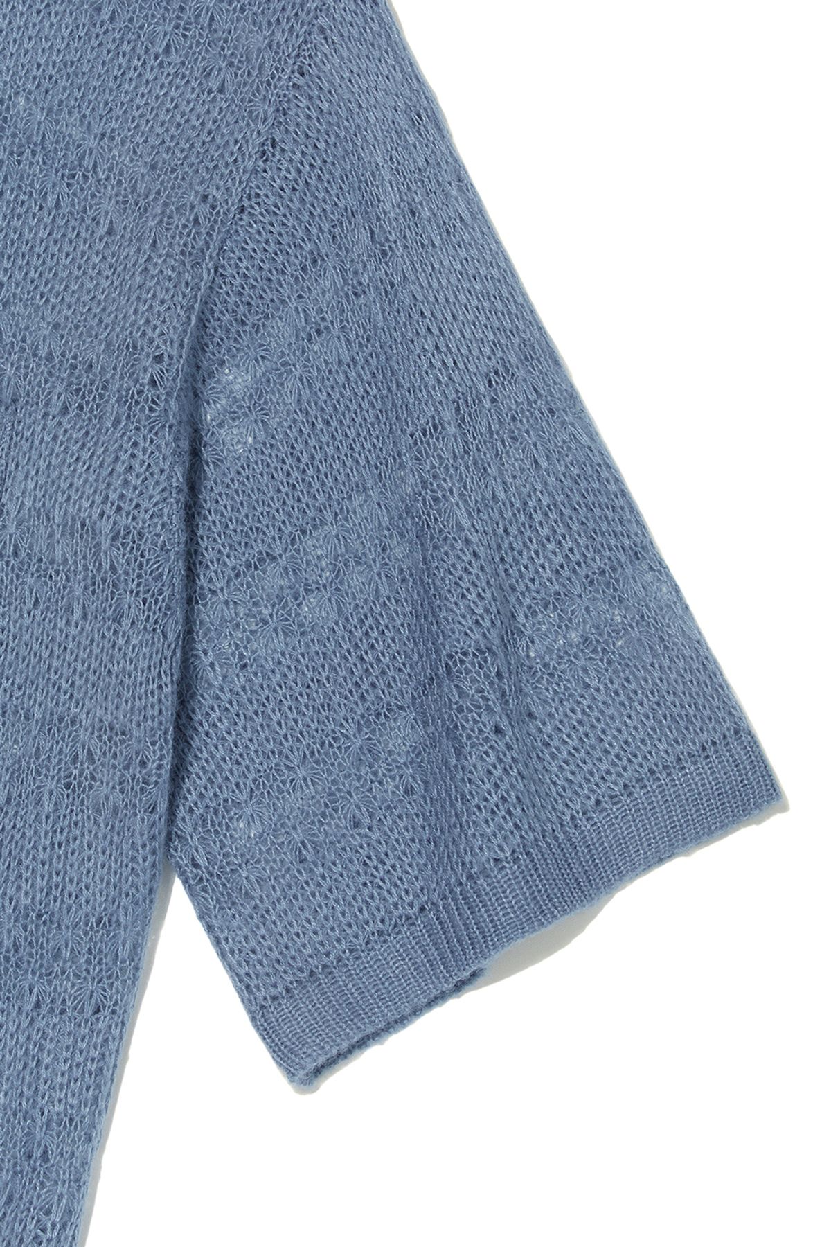 비바스튜디오(VIVASTUDIO) GARDENERS KNITTED HALF SHIRT JACKET [FRENCH BLUE]