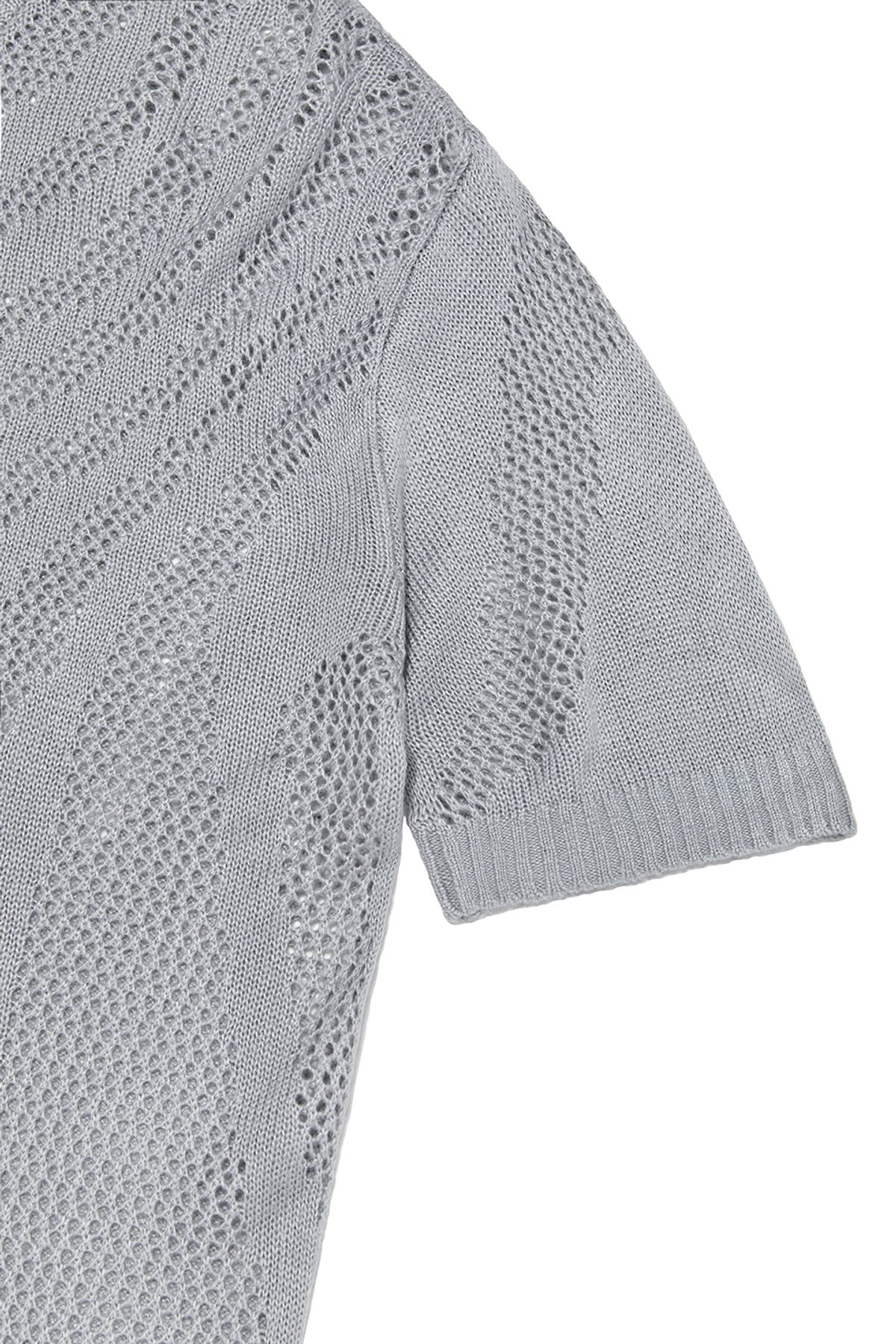 비바스튜디오(VIVASTUDIO) GROWTH RING HALF KNIT [LIGHT GRAY]