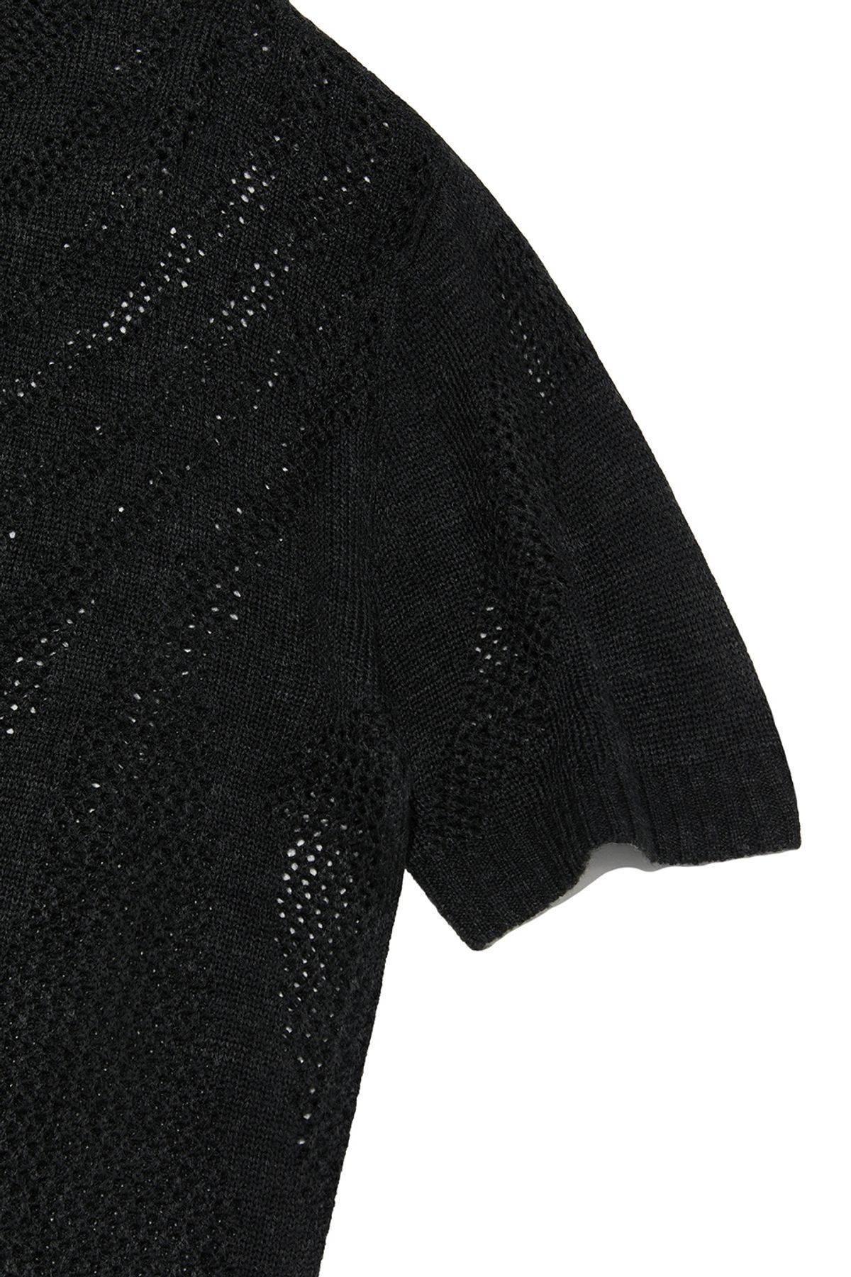비바스튜디오(VIVASTUDIO) GROWTH RING HALF KNIT [CHARCOAL]