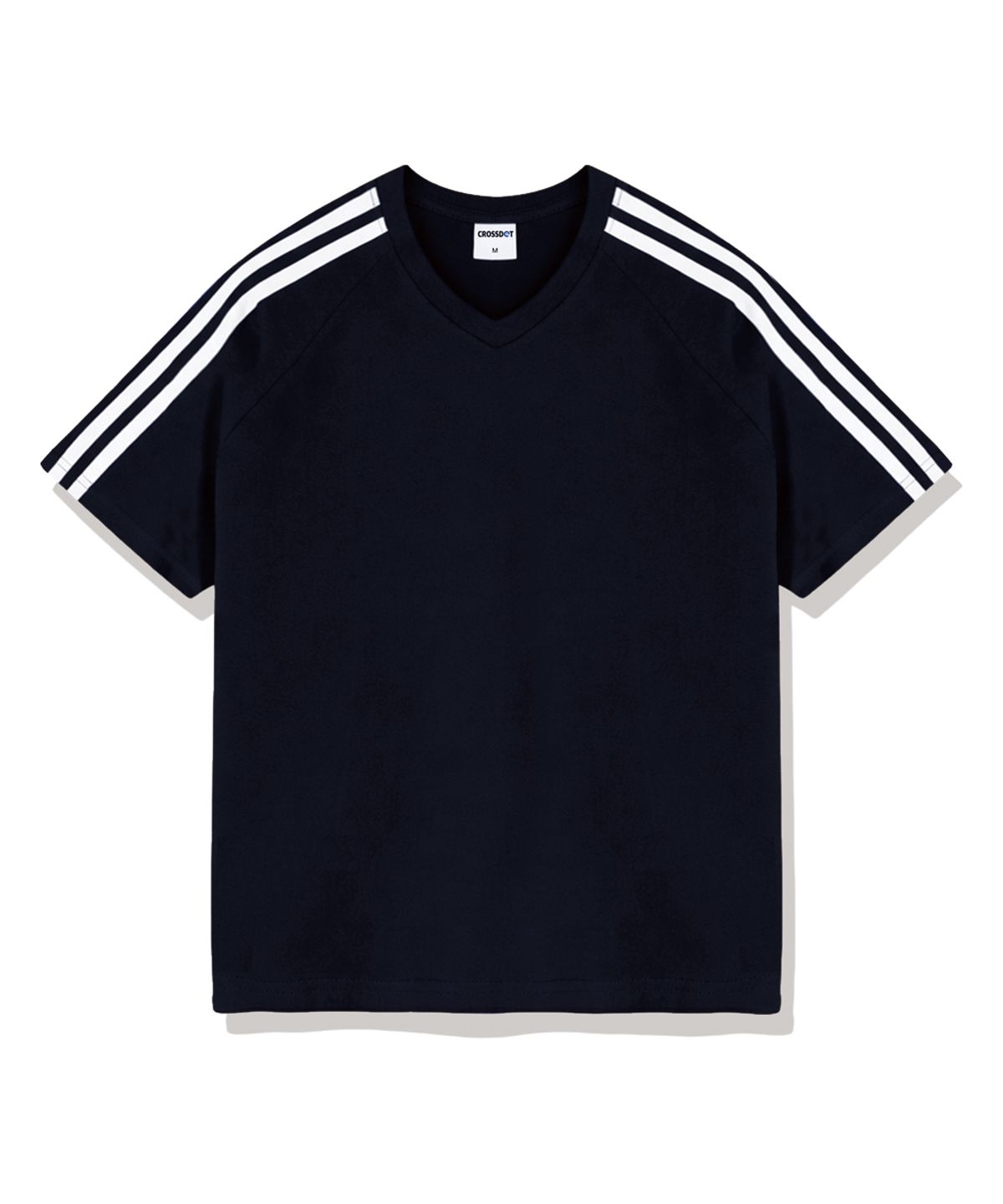 크로스닷(CROSSDOT) 에즈라 트랙 브이넥 반팔티셔츠 4 Color [CRSV_1001]